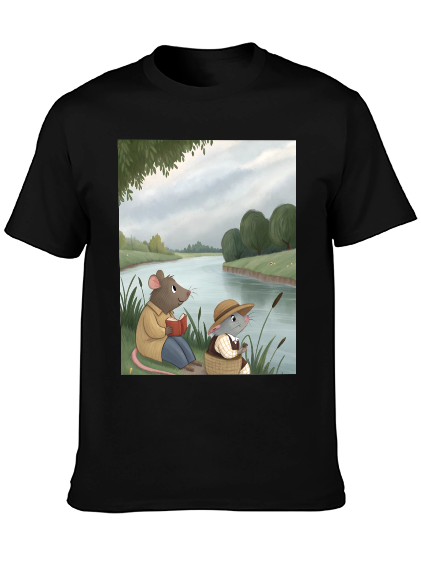 Black Mouse River Reading Tee view 3