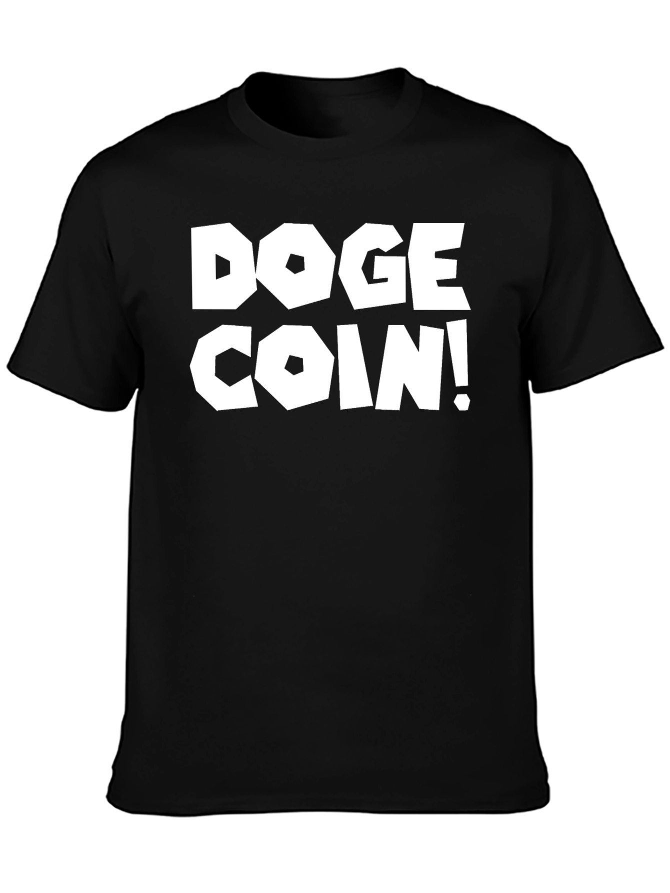 Black Doge Coin Black T-Shirt - Crypto Meme Tee view 3