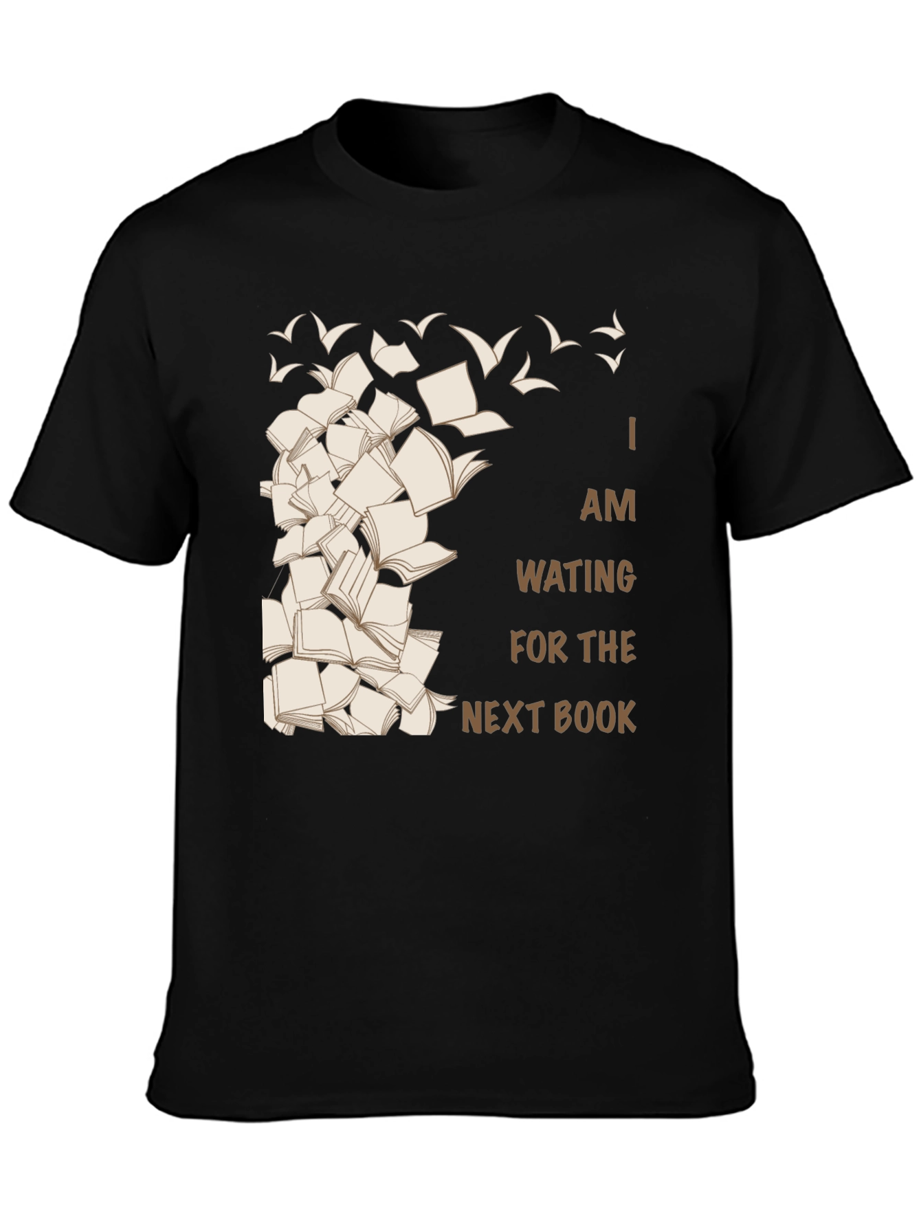 Black Book Lover's Tee: Waiting for the Next Book view 3