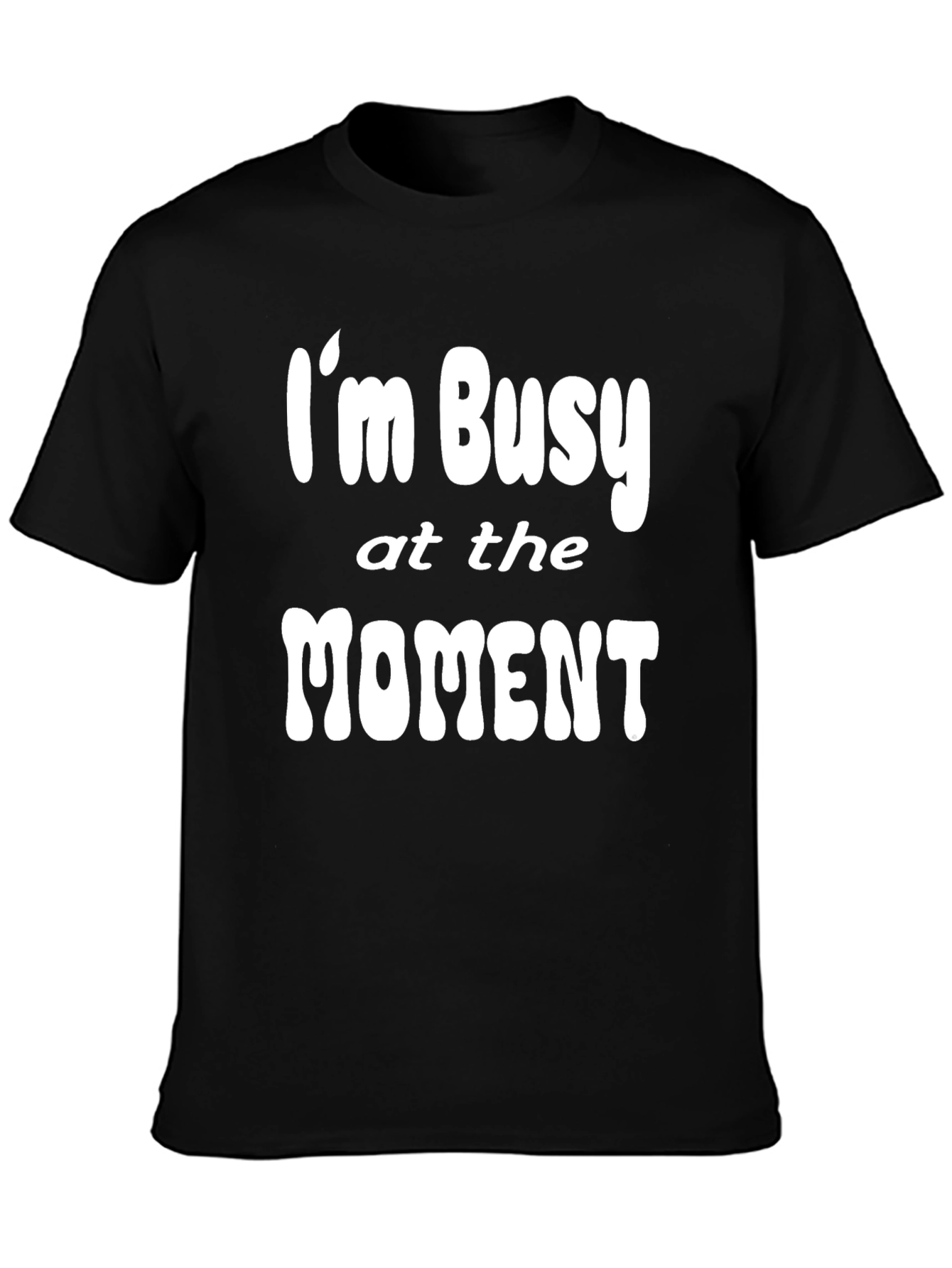 Black I'm Busy at the Moment Graphic Tee view 3