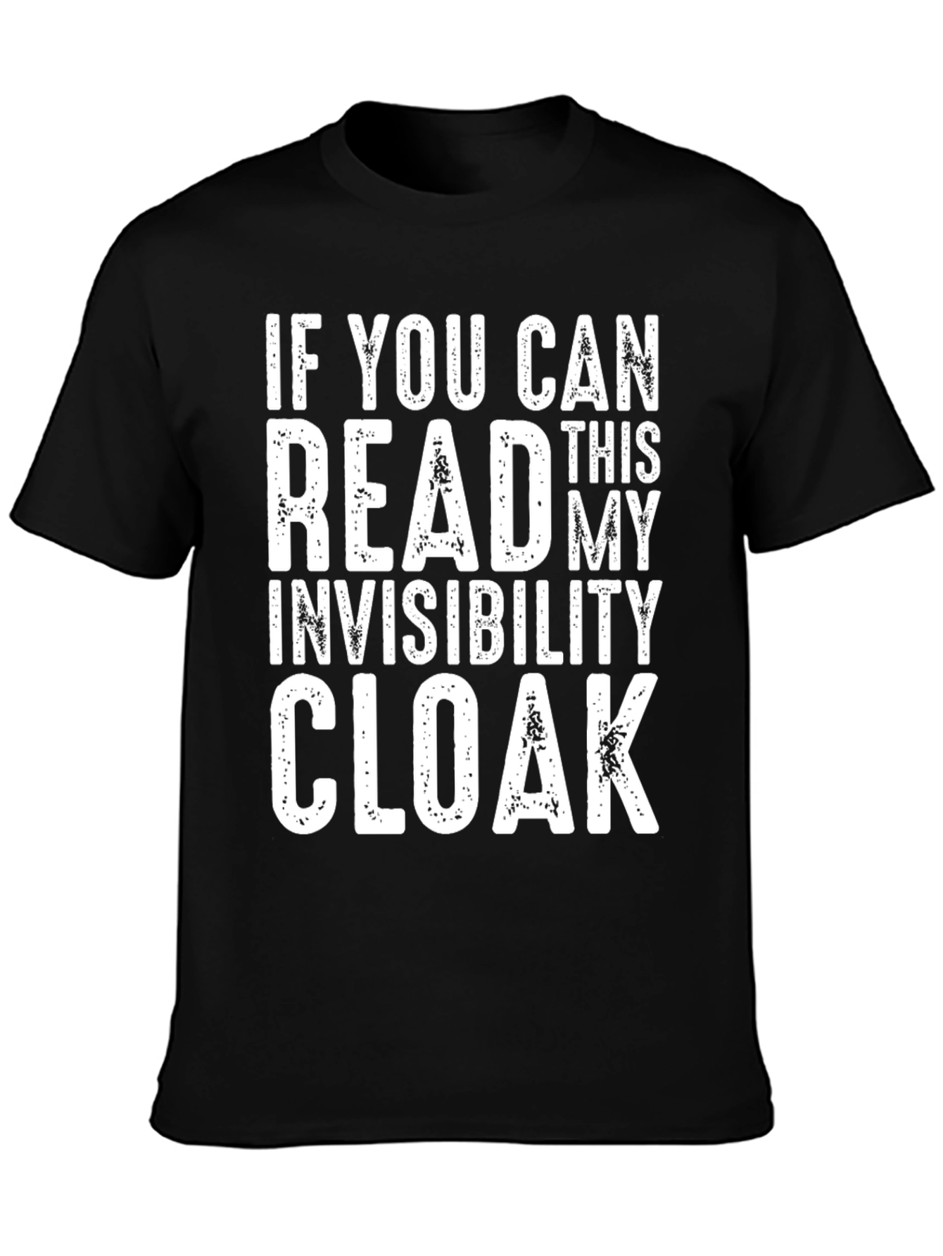 Black Invisibility Cloak Men's T-Shirt view 3