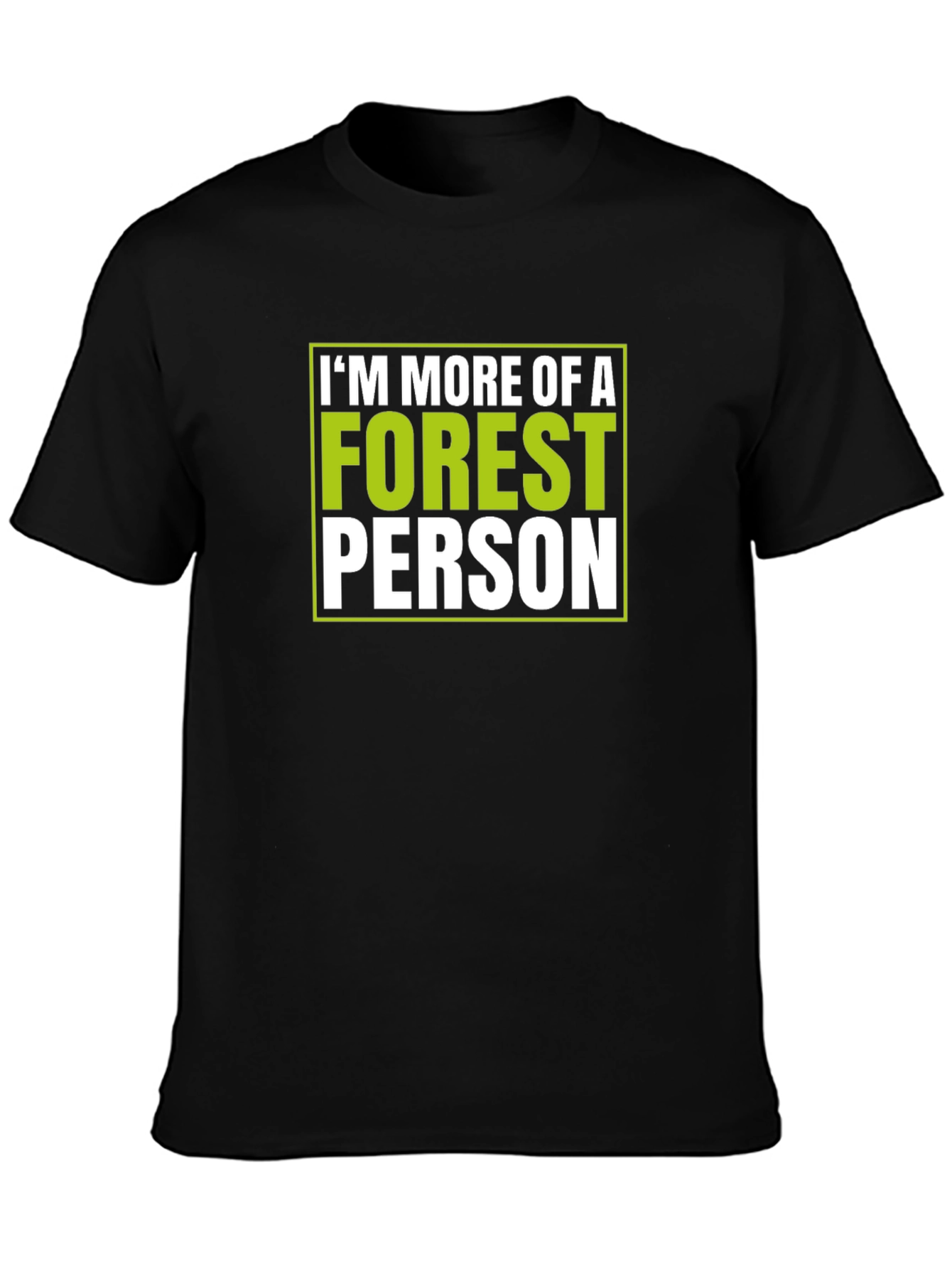 Black Forest Person Graphic T-Shirt - Nature Lover Tee view 3