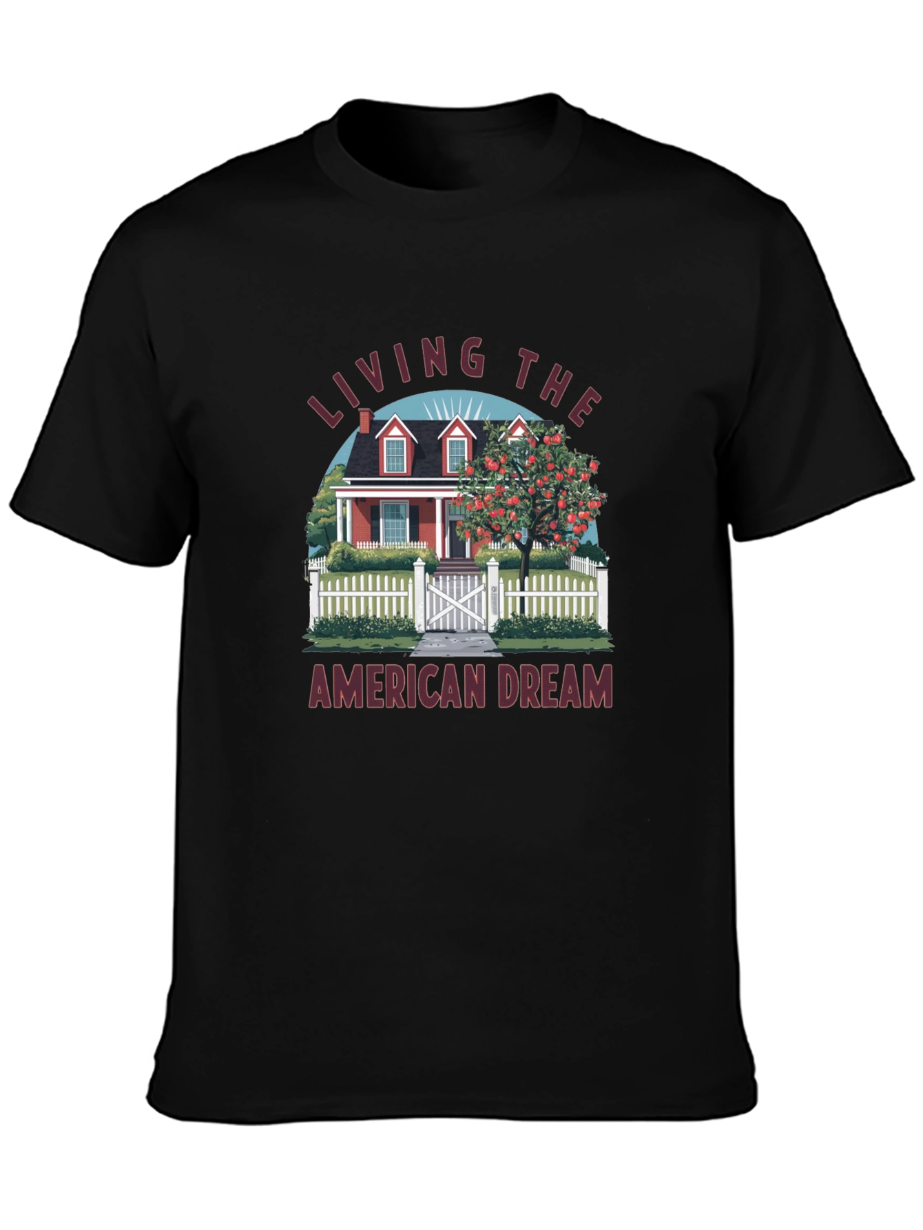 Black American Dream Graphic Tee - Black view 3