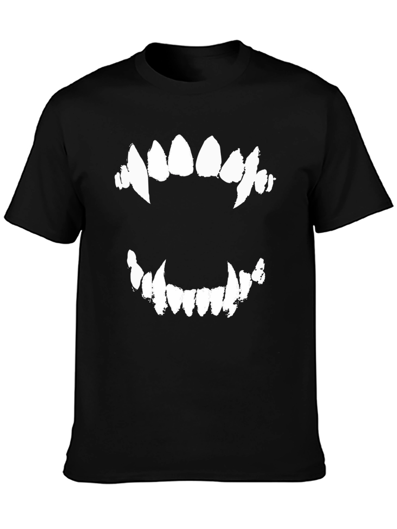 Black Men's Black Fang Graphic Tee view 3