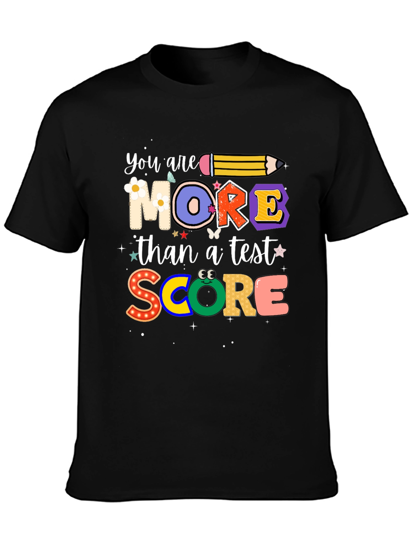 Black You Are More Than A Test Score T-Shirt view 3