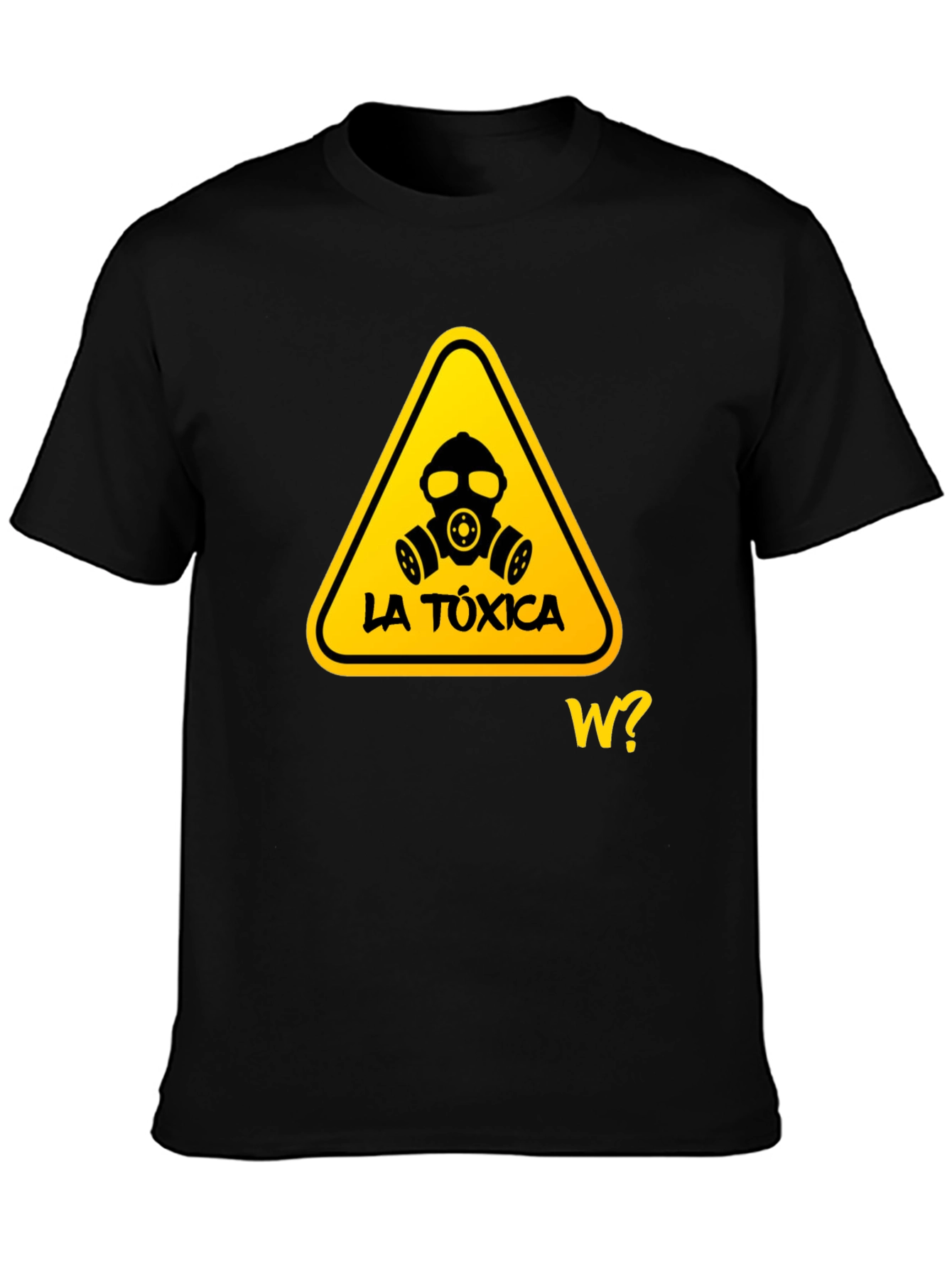 Black Toxic Warning Graphic T-Shirt - Stylish and Edgy view 3