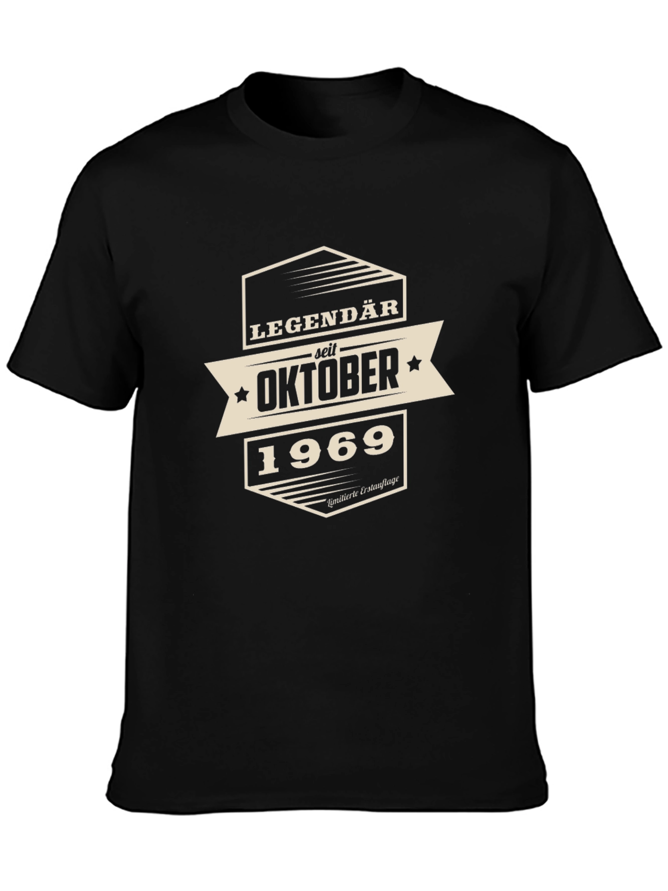 Black Legendary Since October 1969 Black T-Shirt view 3