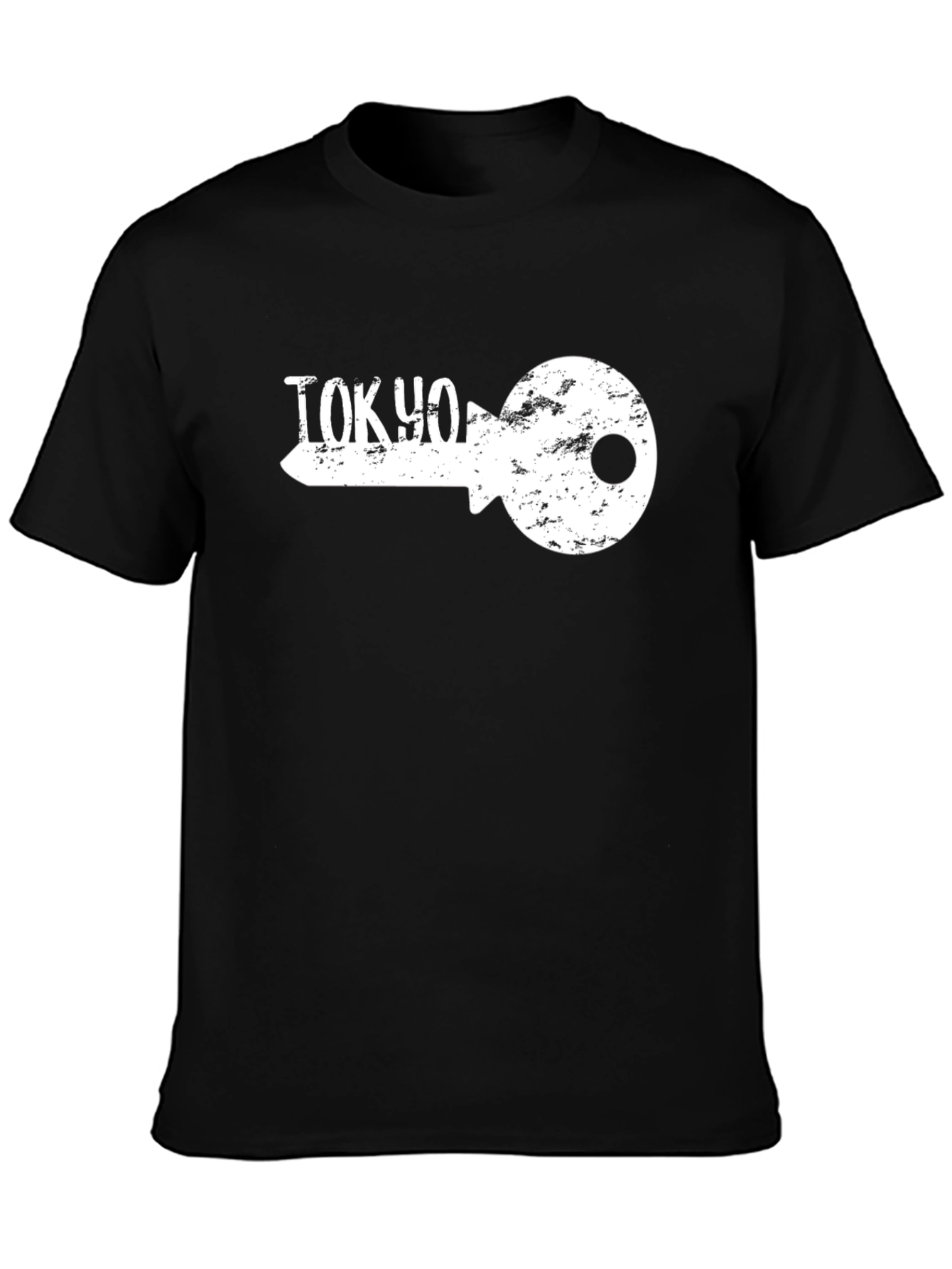 Black Tokyo Key Graphic Tee - Urban Style Shirt view 3