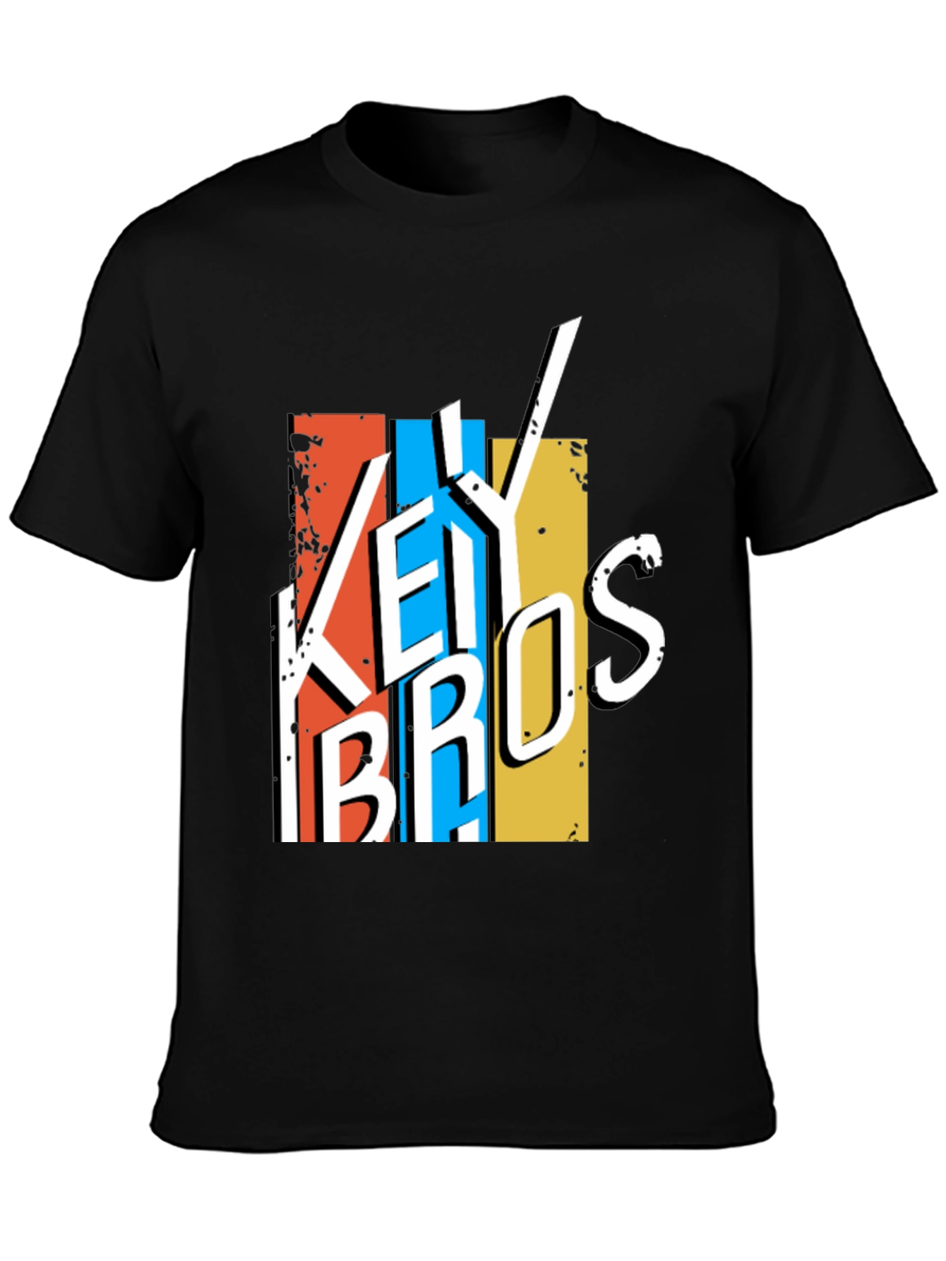 Black Key Bros Graphic Tee - Retro Style view 3