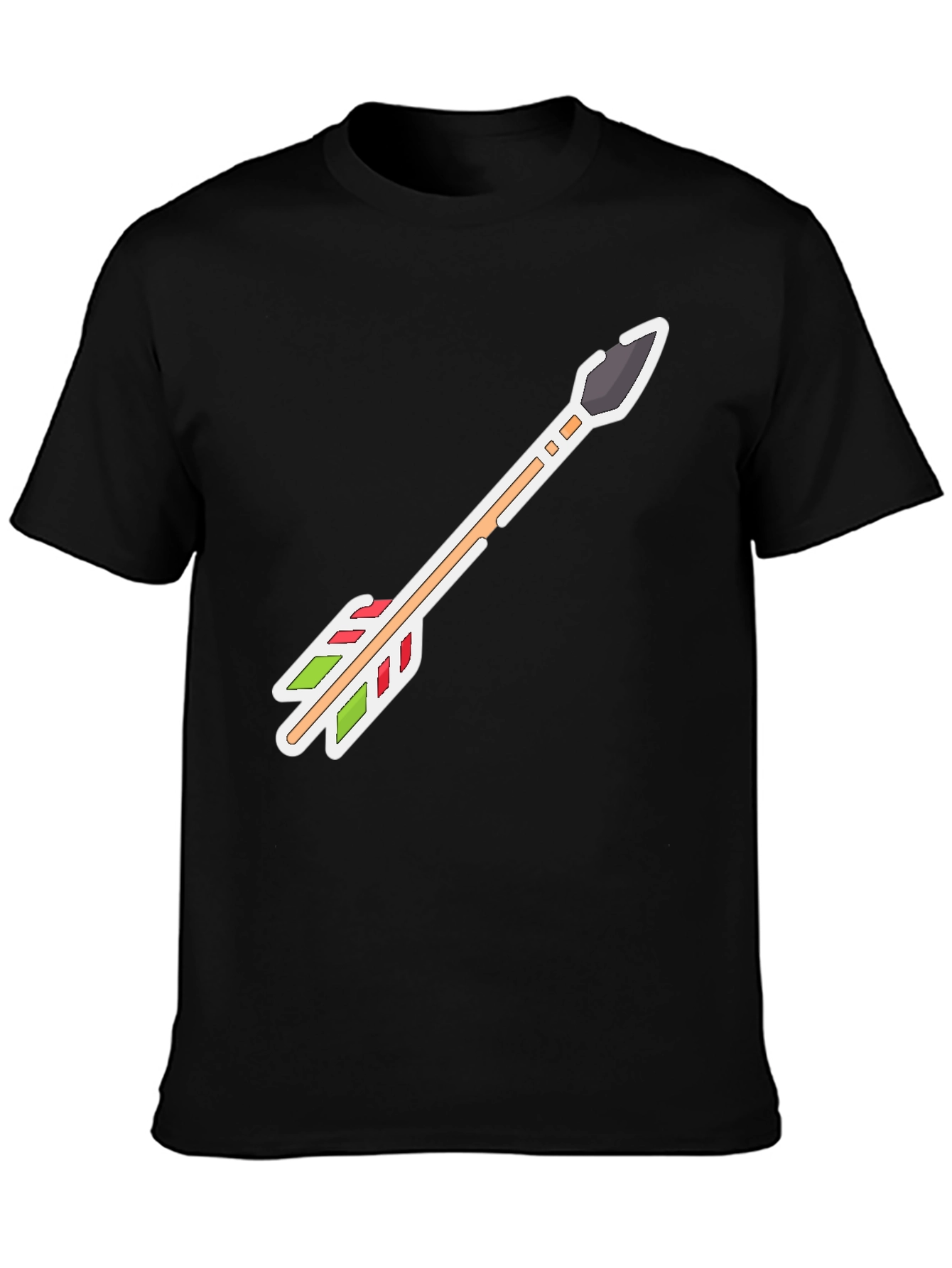 Black Arrow Graphic Tee - Casual Style, Unique Design view 3