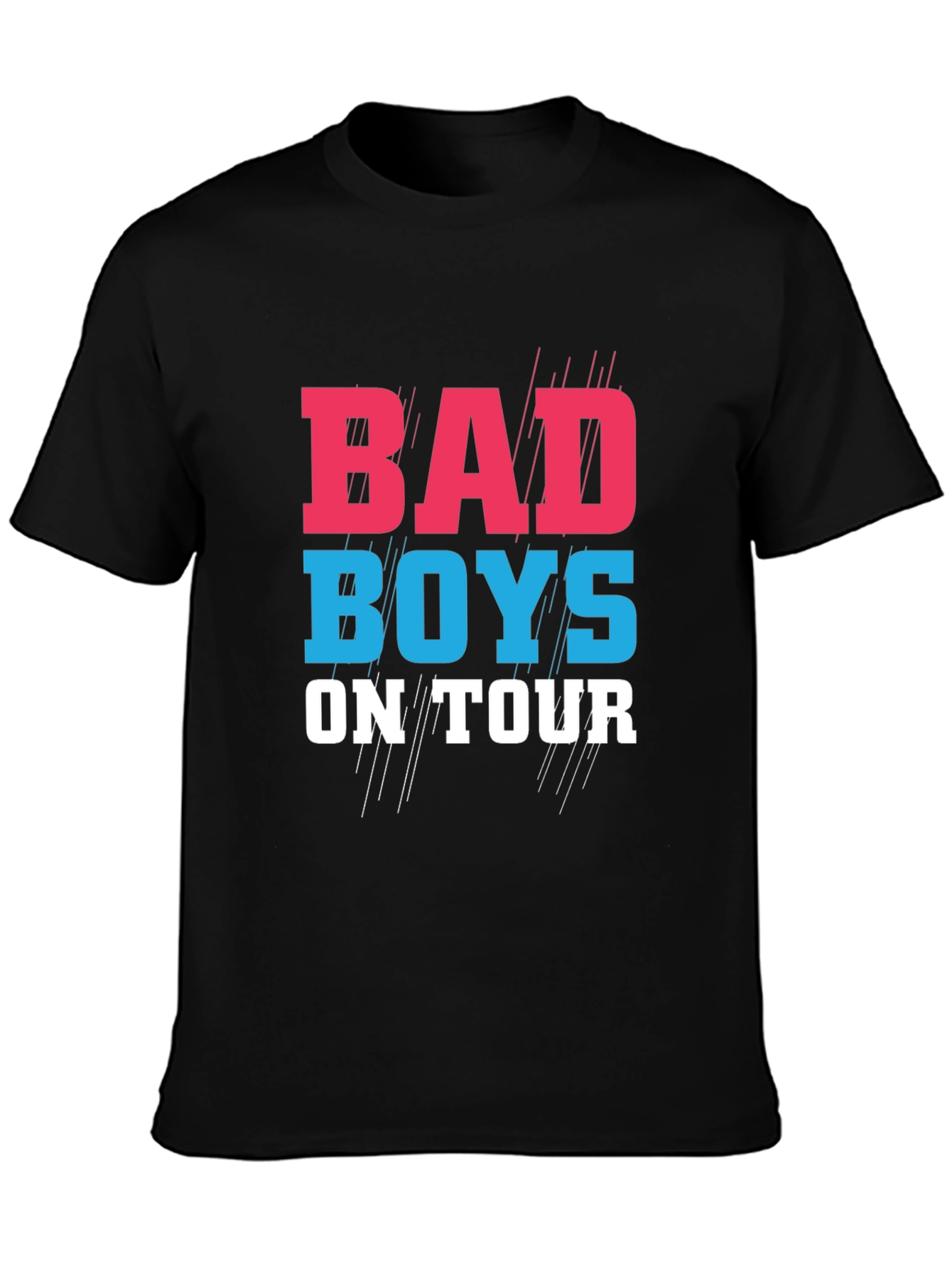 Black Bad Boys On Tour Graphic T-Shirt view 3