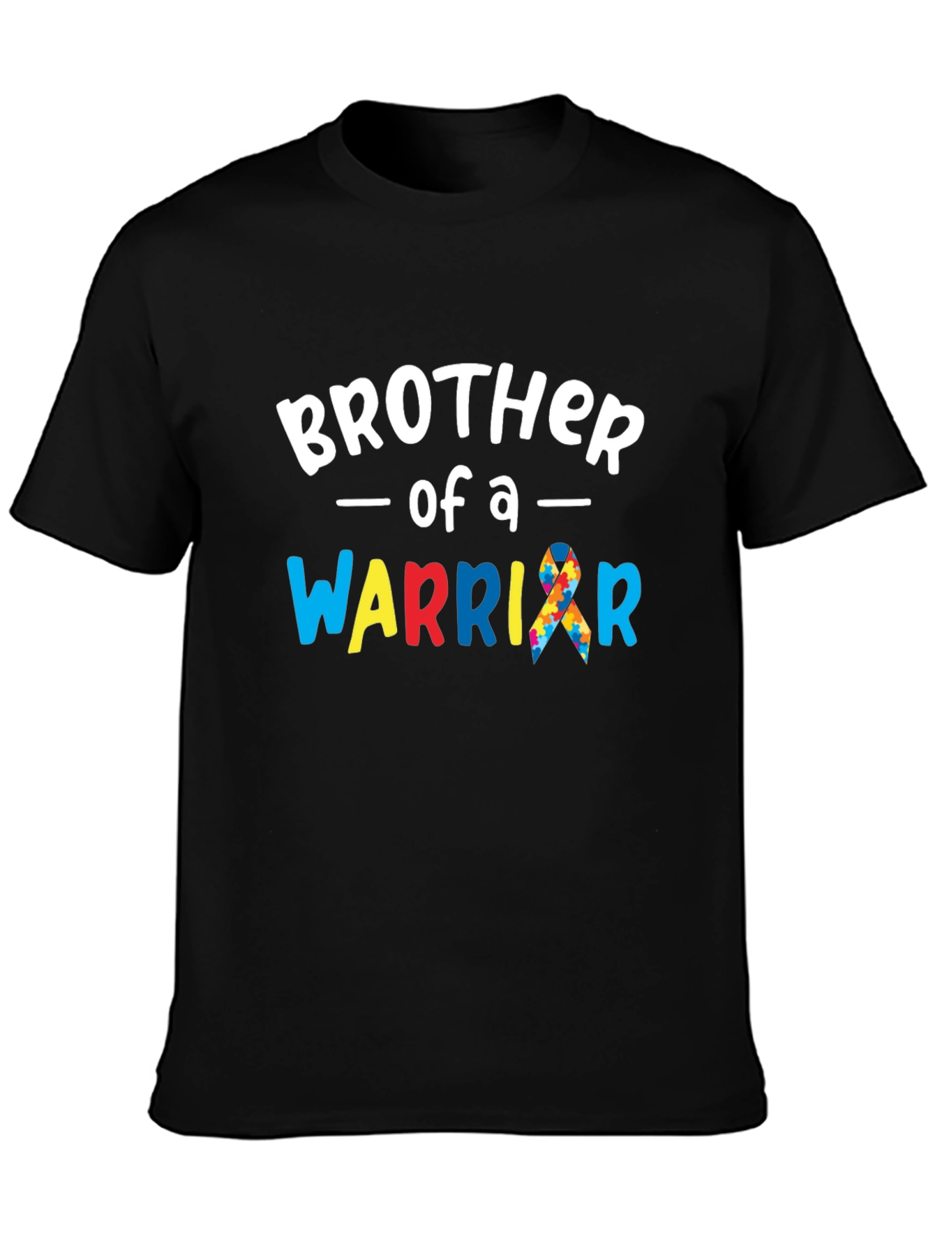 Brother of a Warrior T-Shirt Autism Awareness  - 3