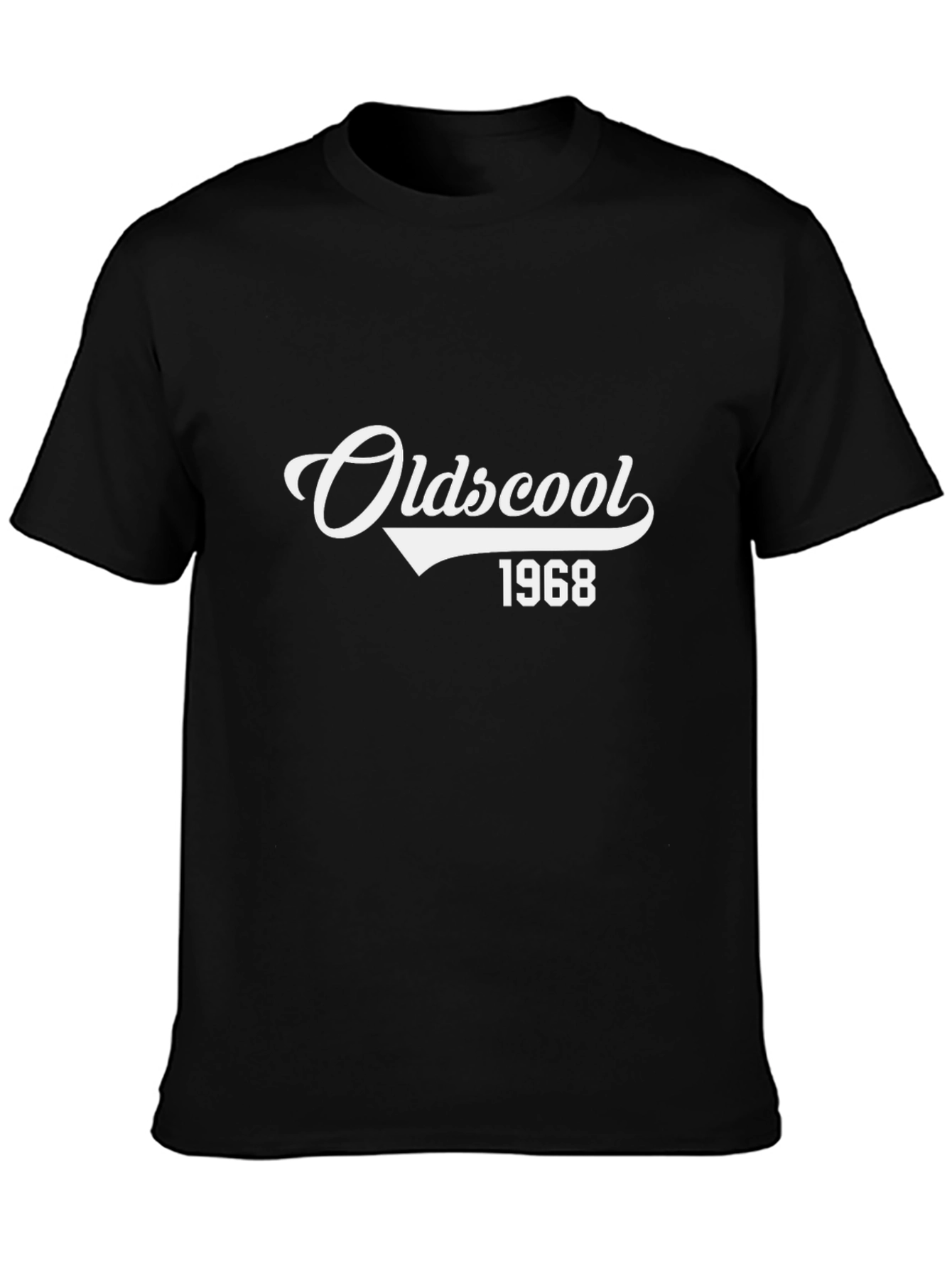 Black Oldschool 1968 Black T-Shirt view 3