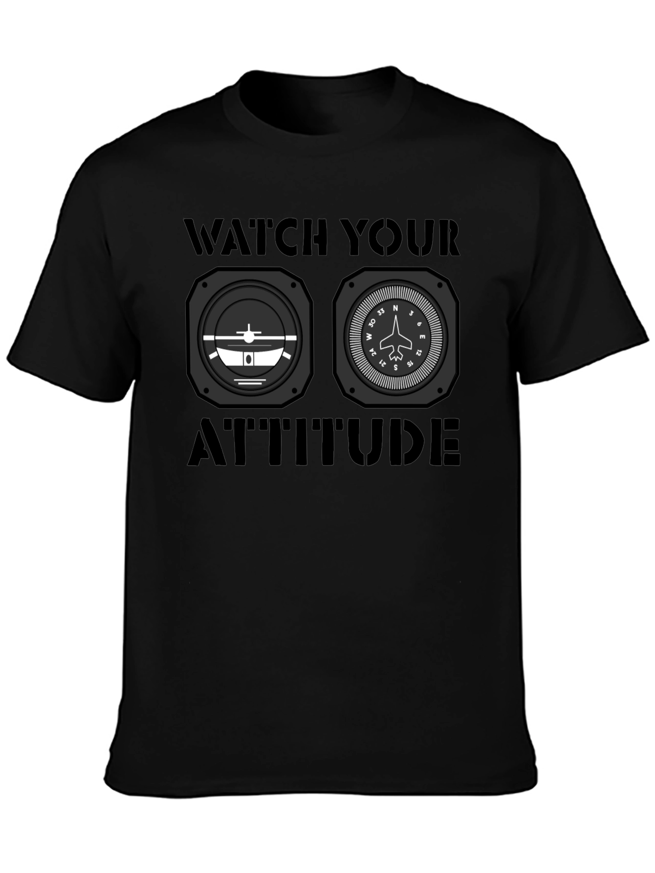 Watch Your Attitude Aviation T-Shirt - 3