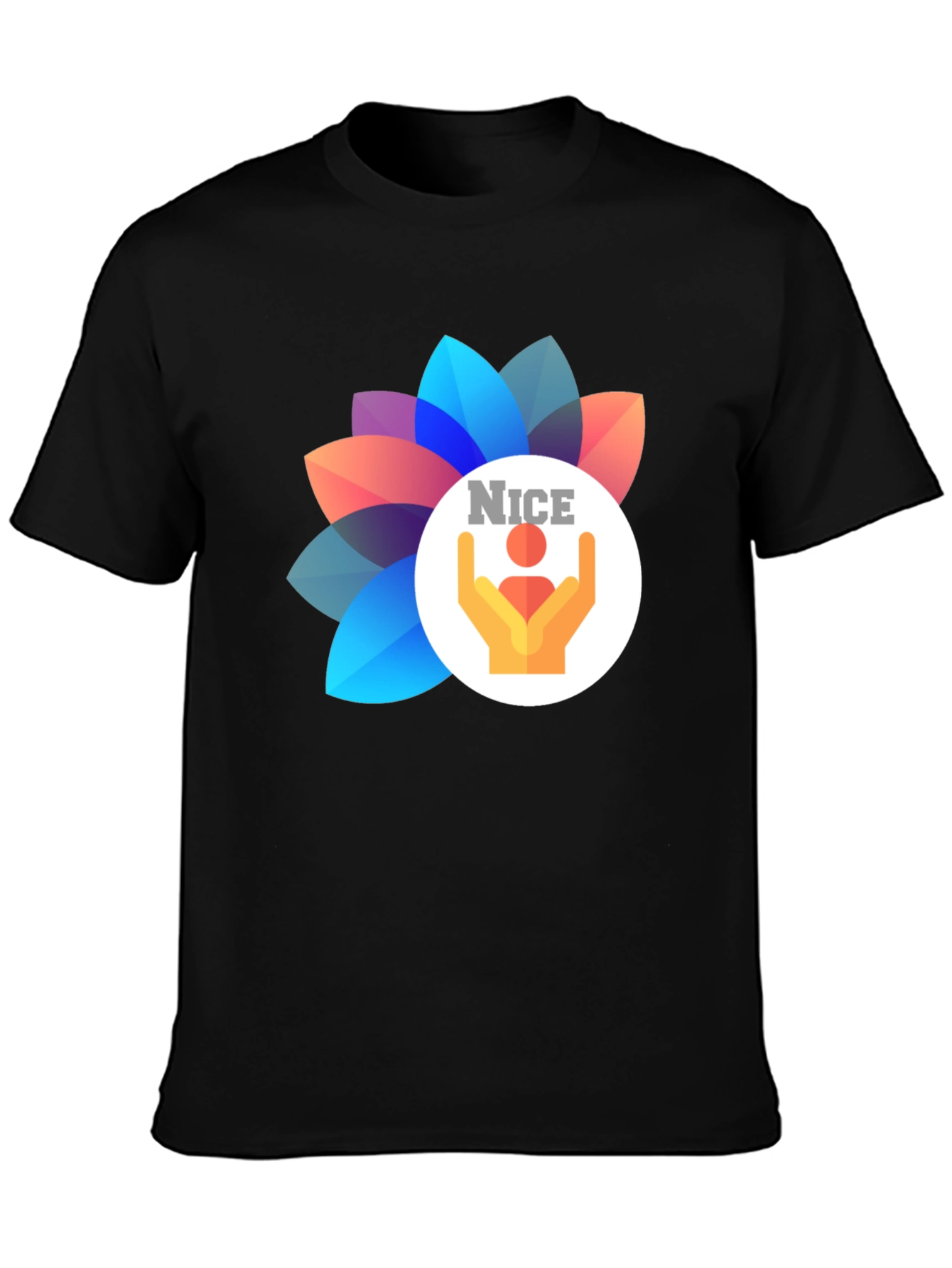 Black Nice Graphic T-Shirt - Modern Stylish Tee view 3
