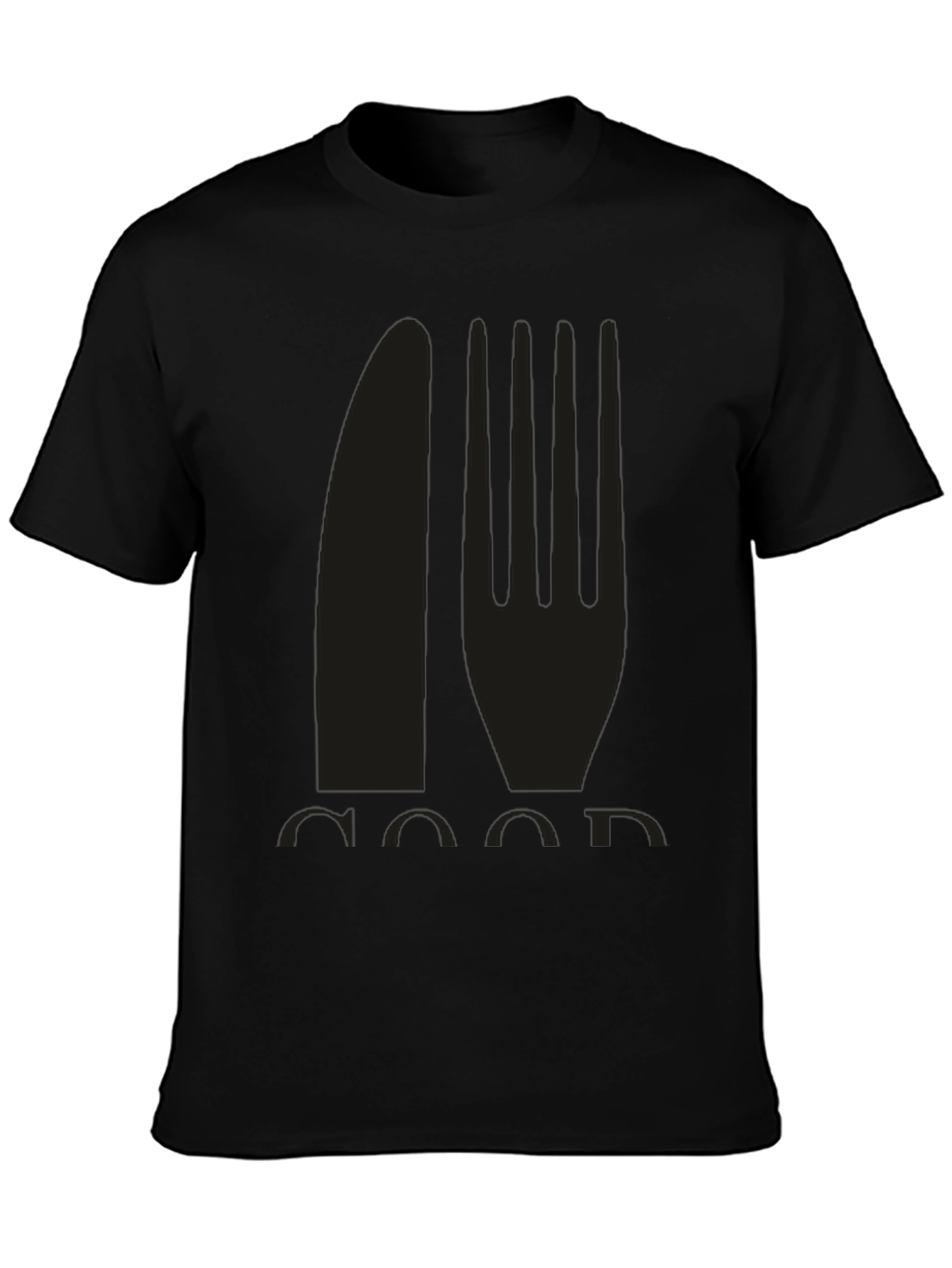 Foodie T-Shirt - Knife and Fork Graphic - 3