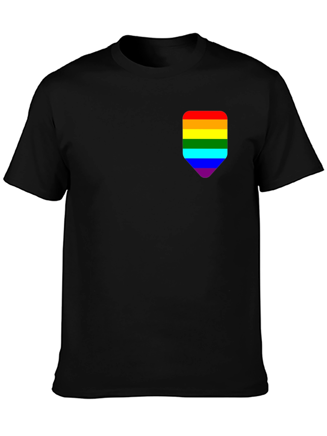 Black Pride Pocket Tee - Black Cotton Blend view 3