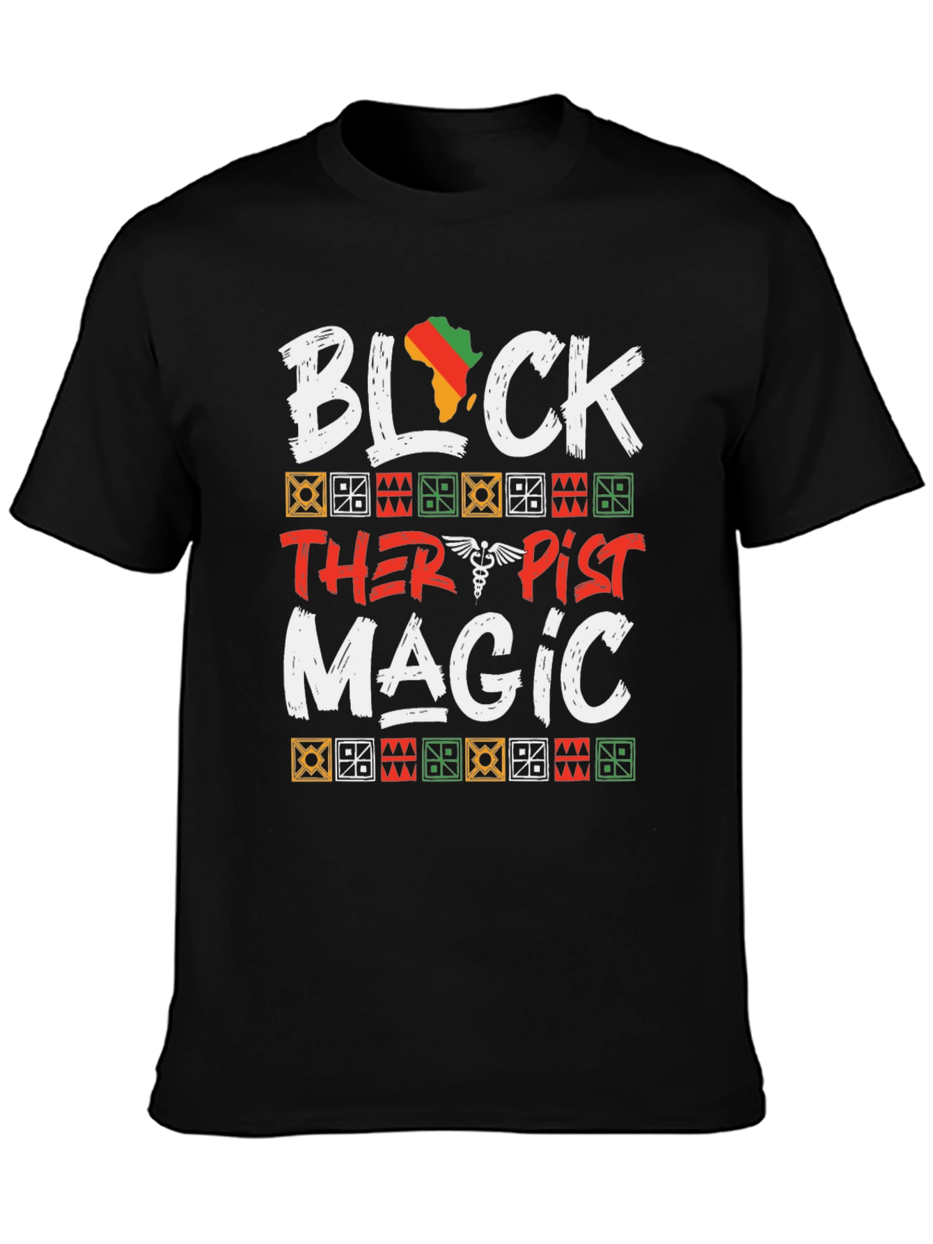 Black Black Therapist Magic T-Shirt view 3