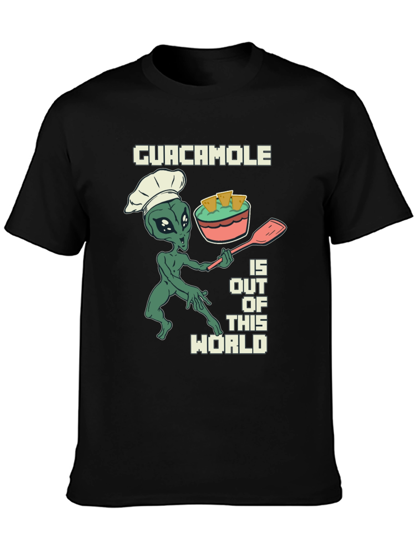Guacamole Alien Chef Graphic T-Shirt - 3