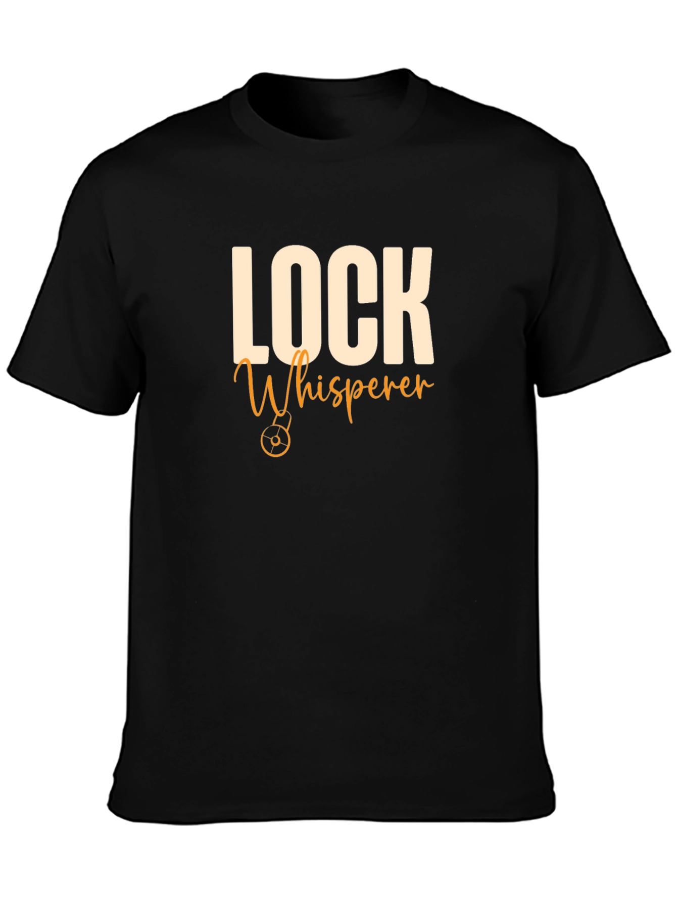 Black Lock Whisperer T-Shirt - Funny Gift For Locksmiths view 3