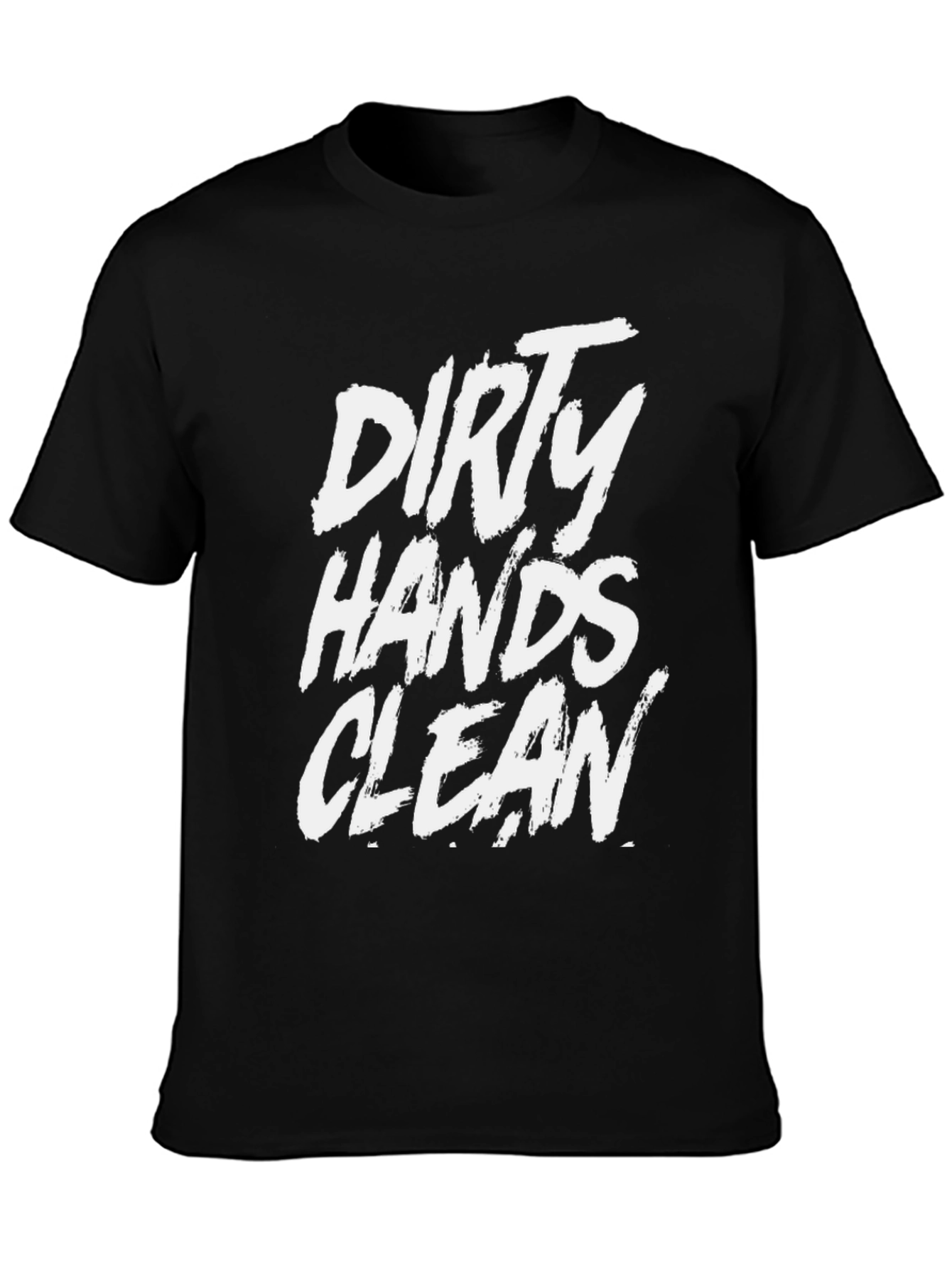 Black Dirty Hands Clean Money Men's Graphic T-Shirt view 3