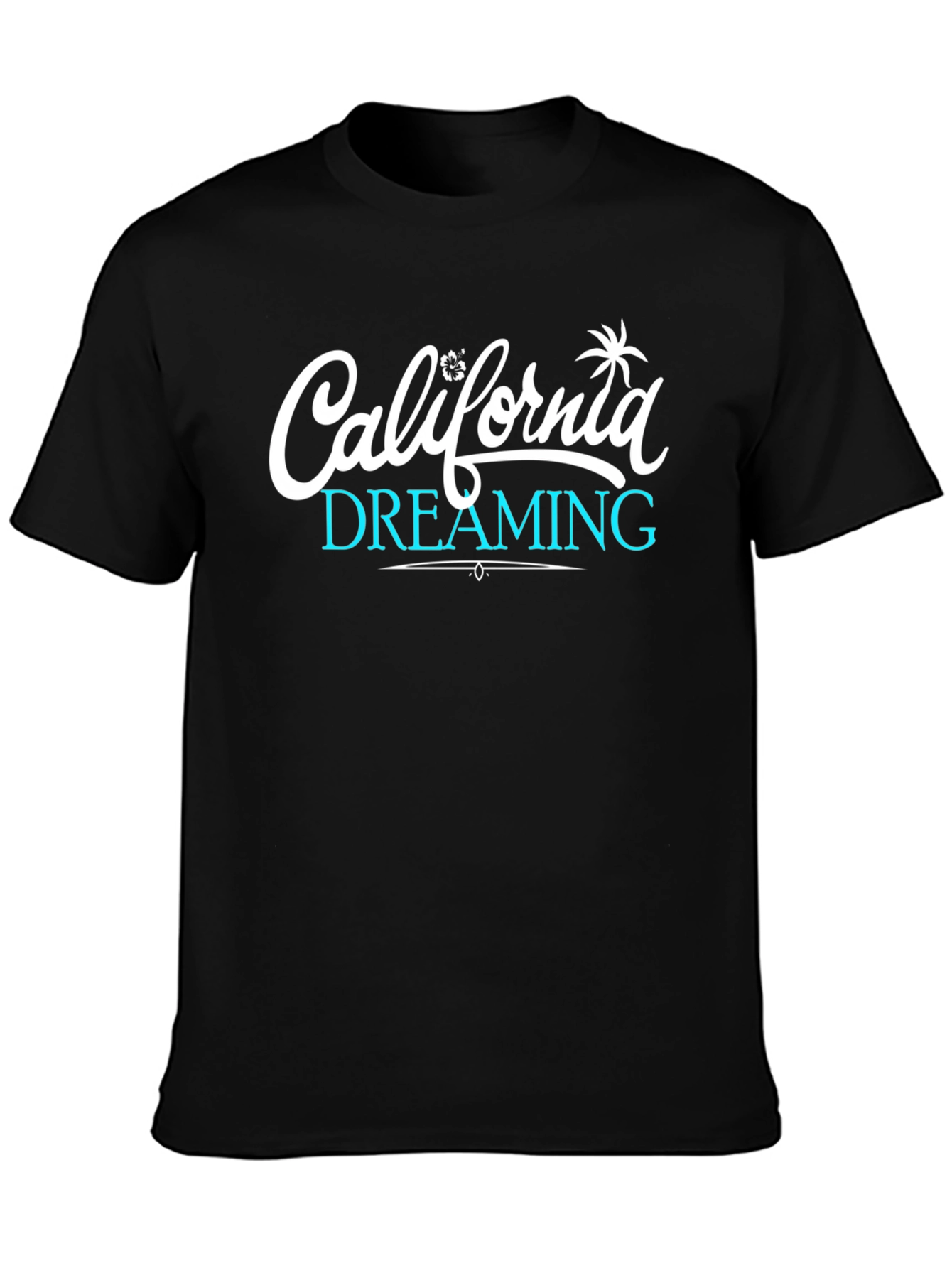 Black California Dreaming Graphic Tee - Black view 3