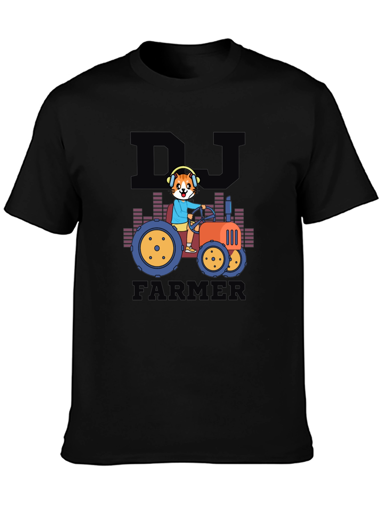 Black DJ Farmer Graphic Tee - Black T-Shirt view 3