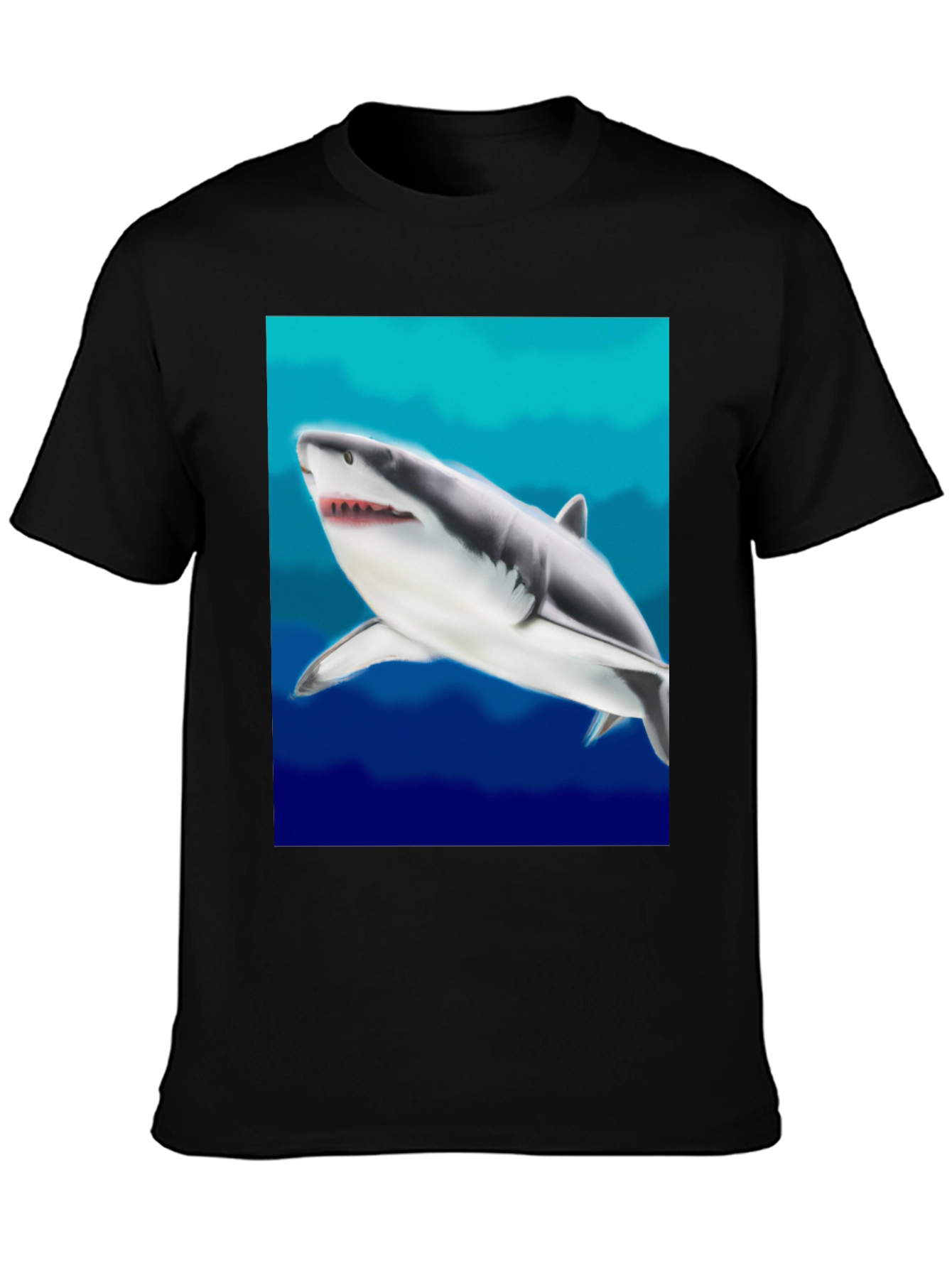 Black Shark Graphic Tee - Ocean Lover's Apparel view 3