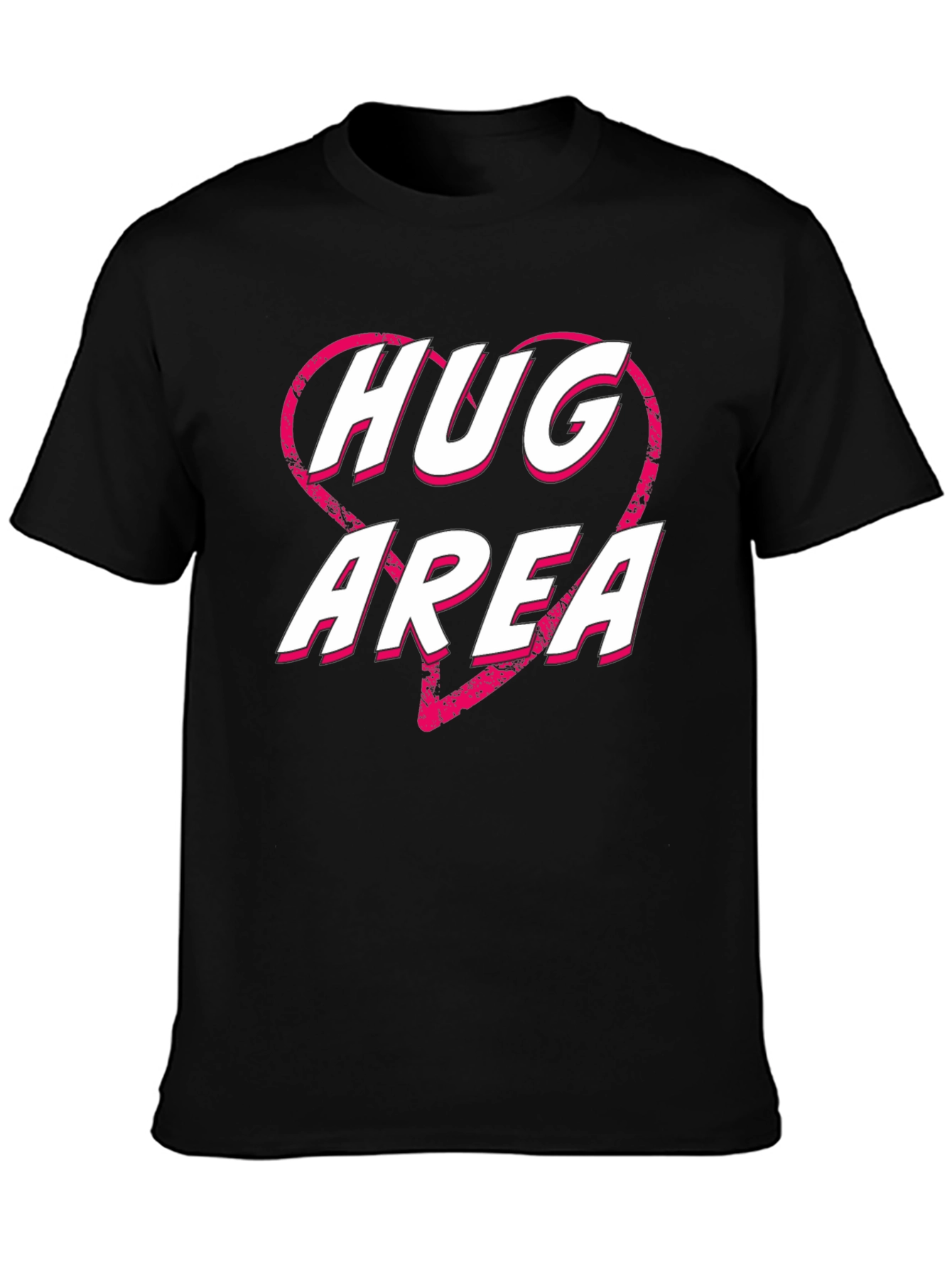 Black Hug Area Graphic Tee view 3