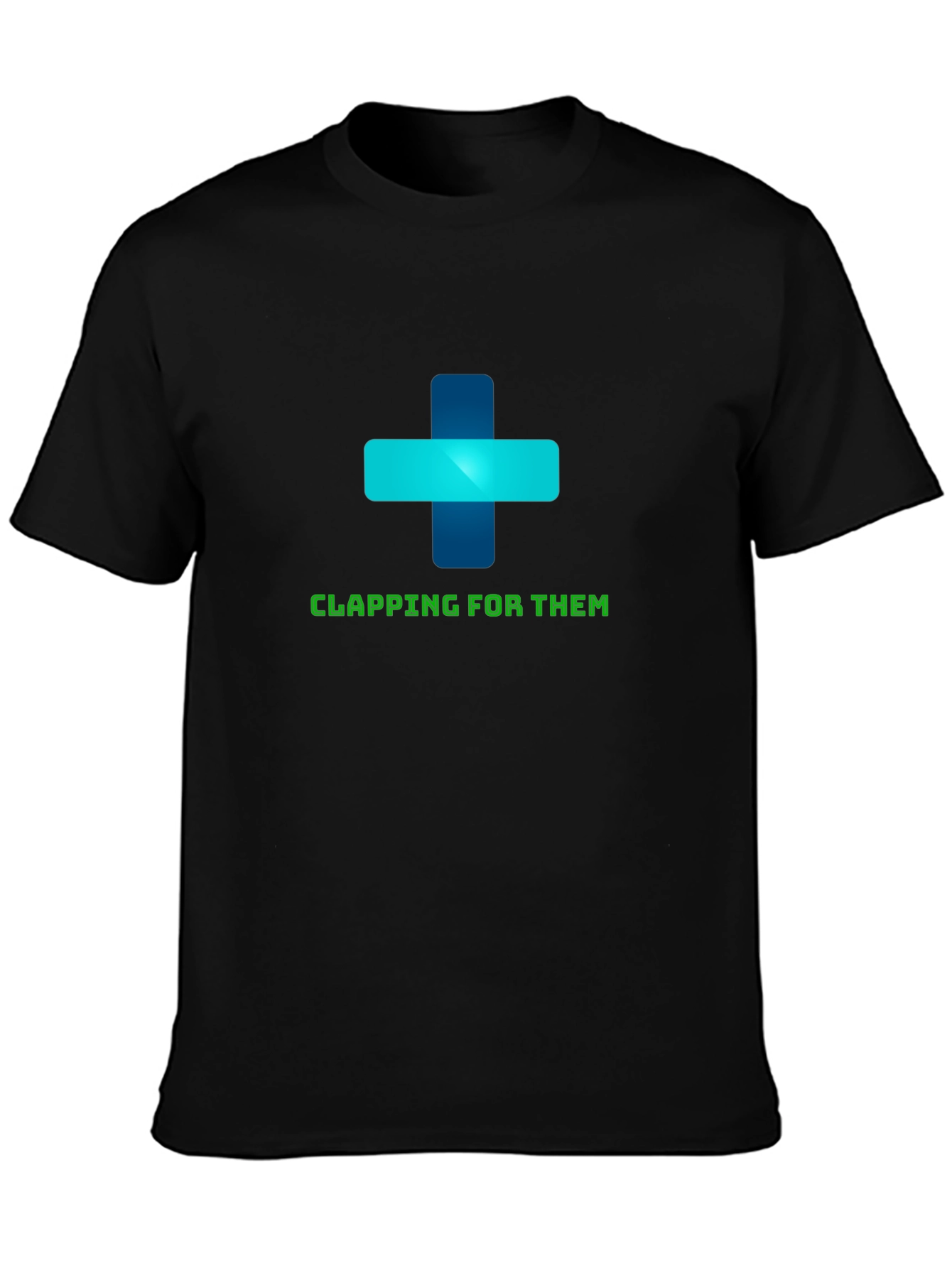 Black Clapping For Them Graphic Black T-Shirt view 3