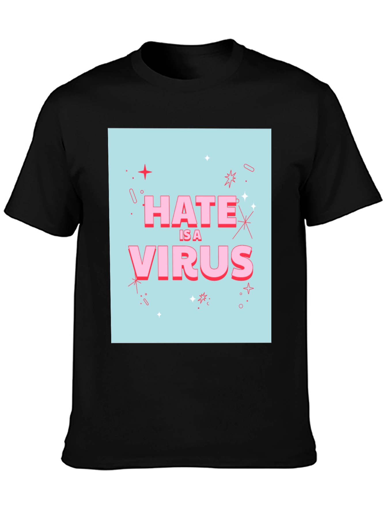 Hate Is A Virus Graphic Tee - 3