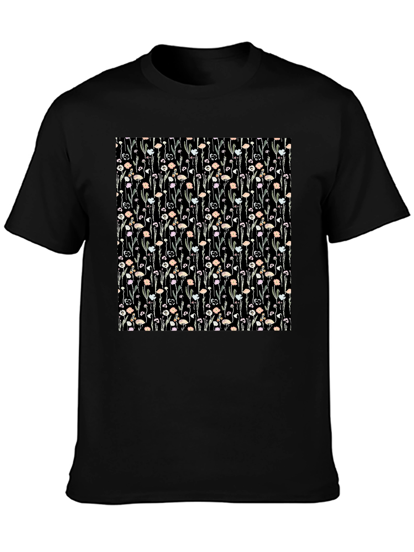 Floral Pattern T-Shirt - Elegant Design, Comfortable Fit - 3