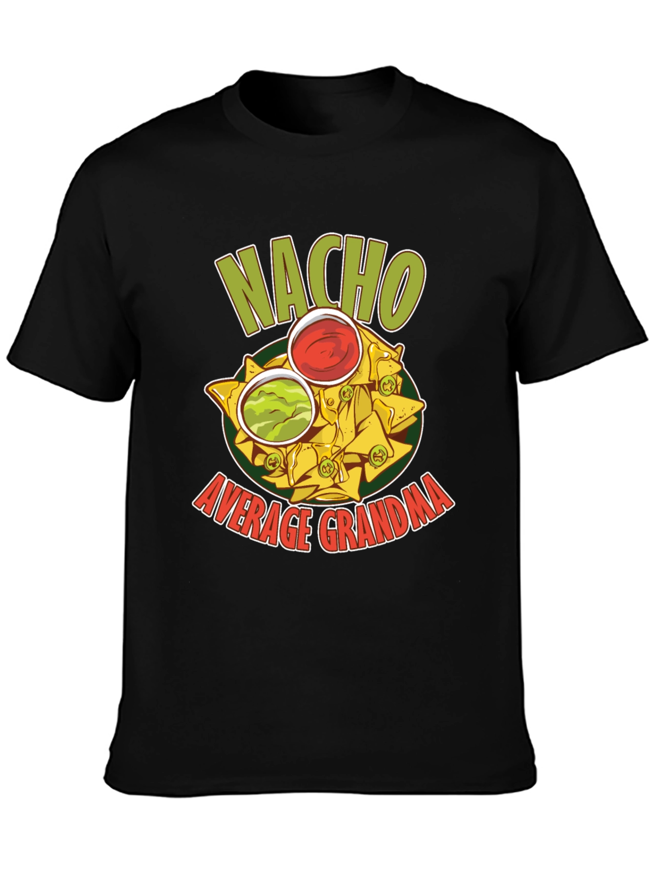 Black Nacho Average Grandma Graphic T-Shirt view 3