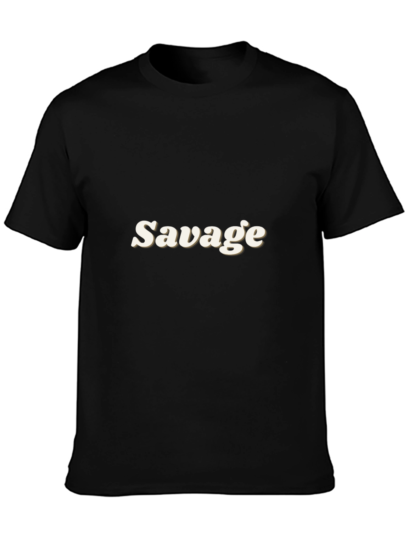 Black Savage Graphic Tee - Mens Black T-Shirt view 3