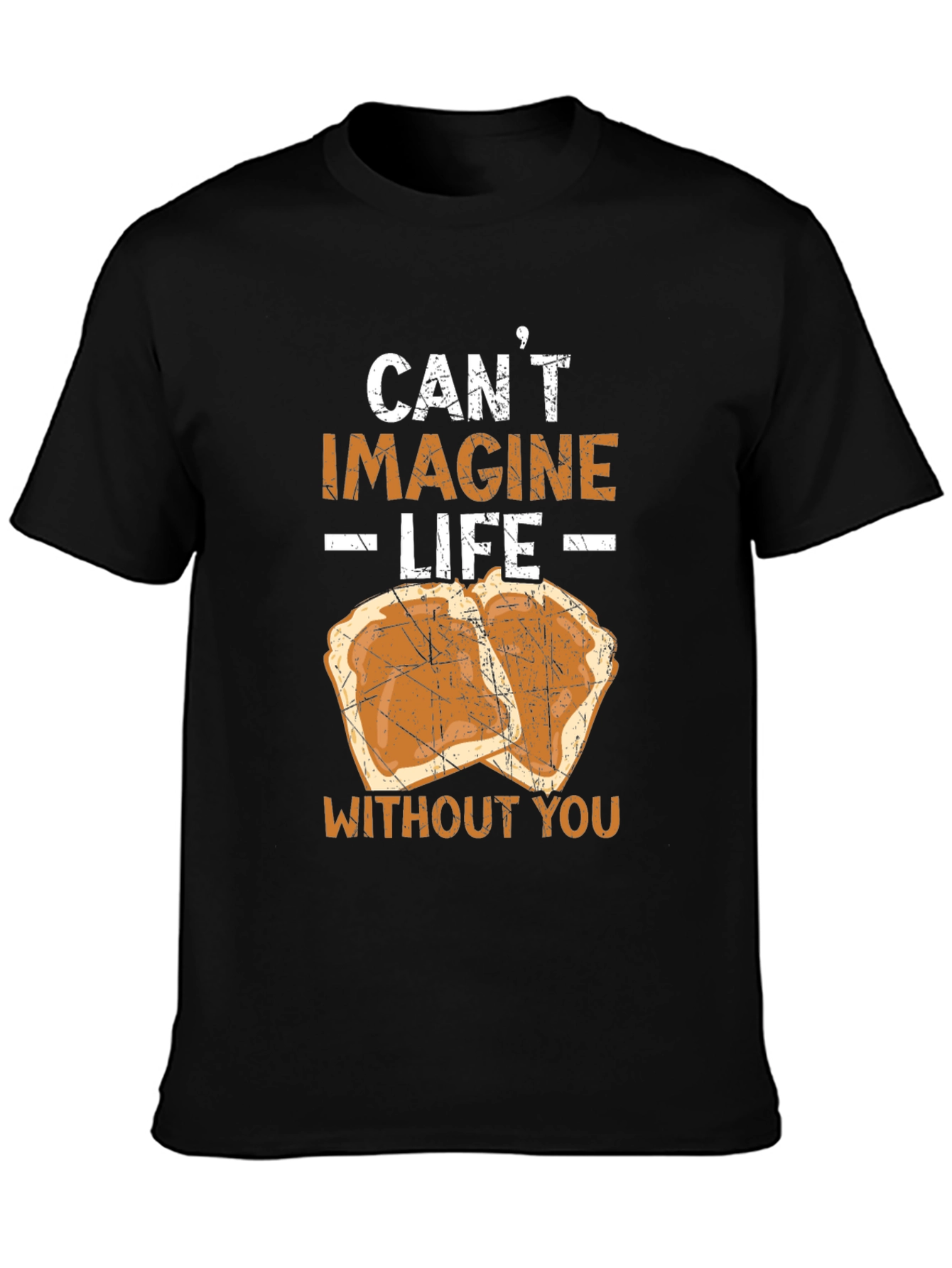 Black Peanut Butter & Jelly "Can't Imagine Life" Graphic Tee view 3