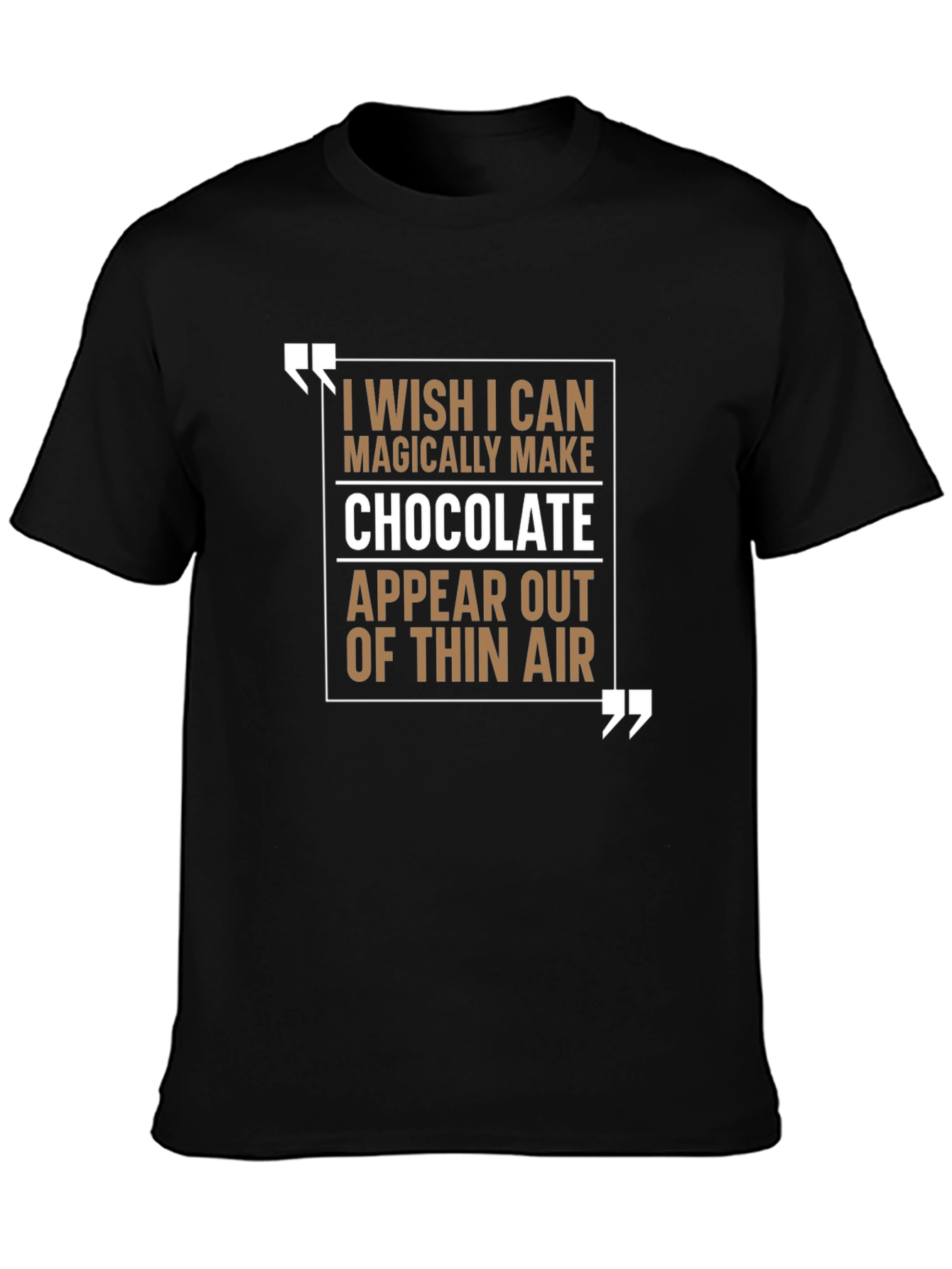 Black Chocolate Wish T-Shirt: Magically Delicious Style view 3