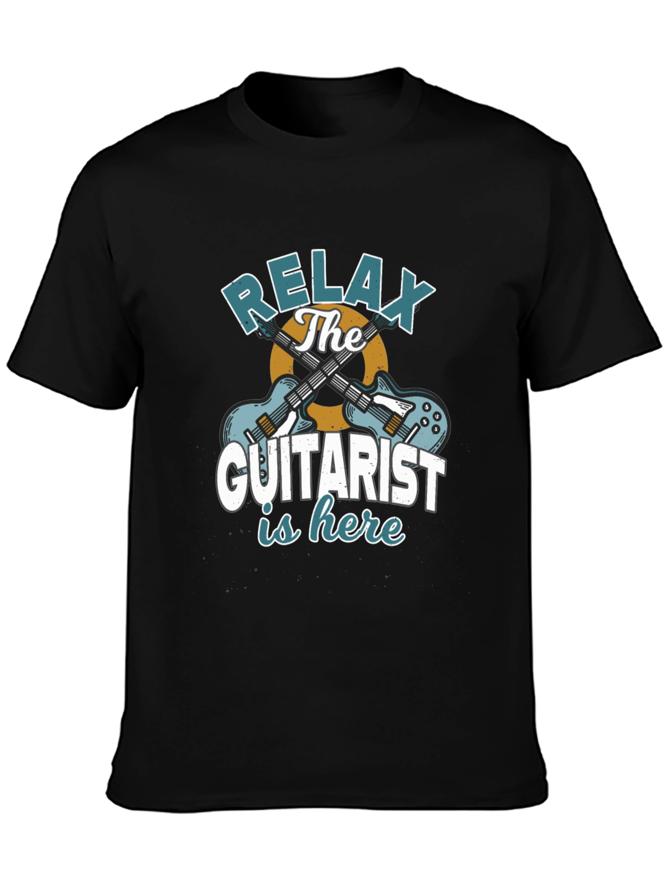 Relax The Guitarist is Here Graphic T-Shirt - 3