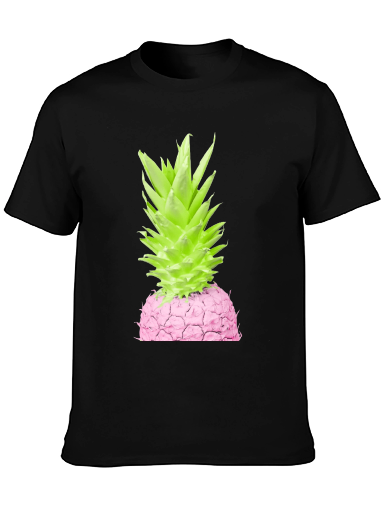 Black Pink Pineapple Graphic Tee view 3