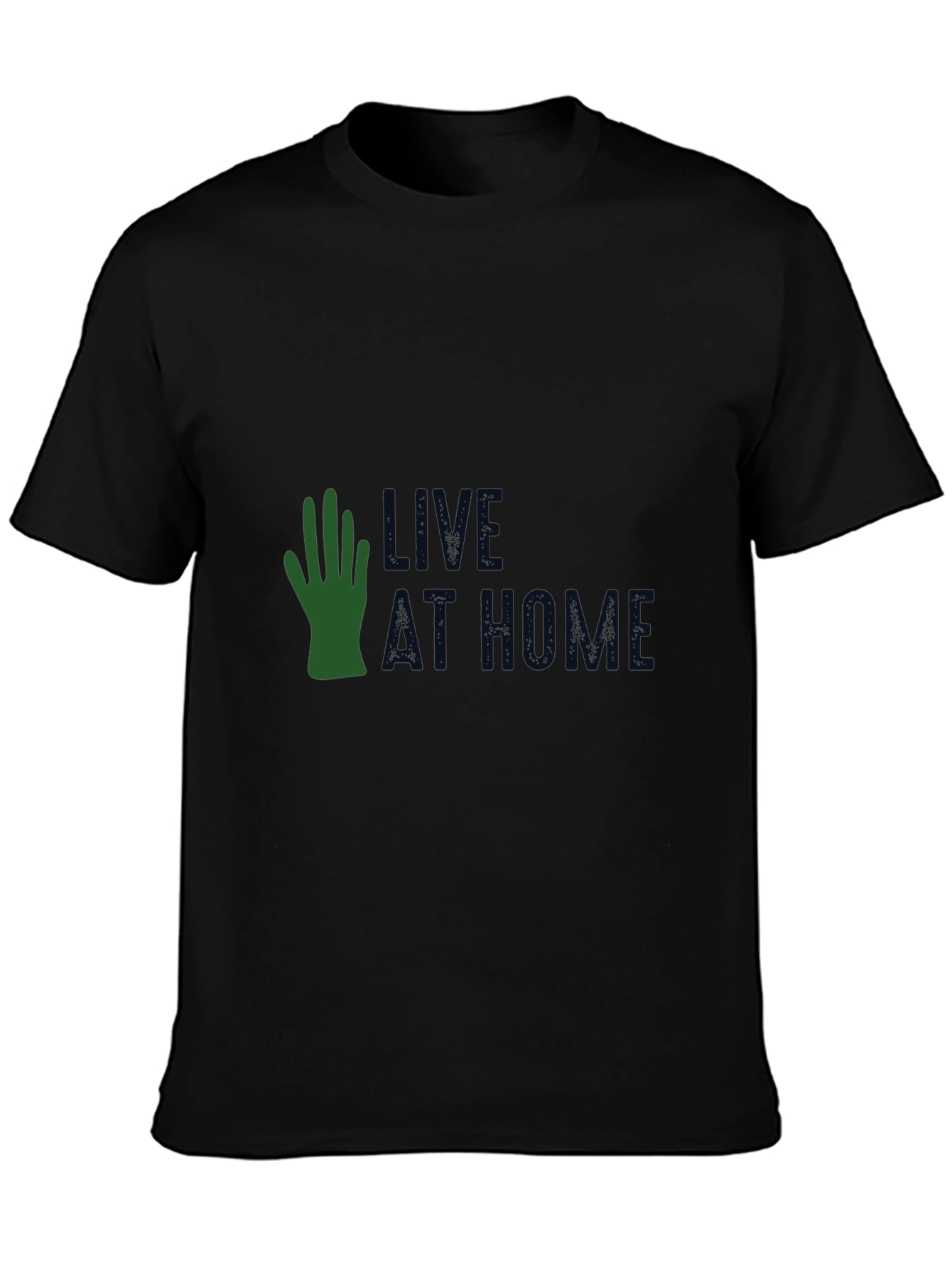 Black Live At Home T-Shirt view 3