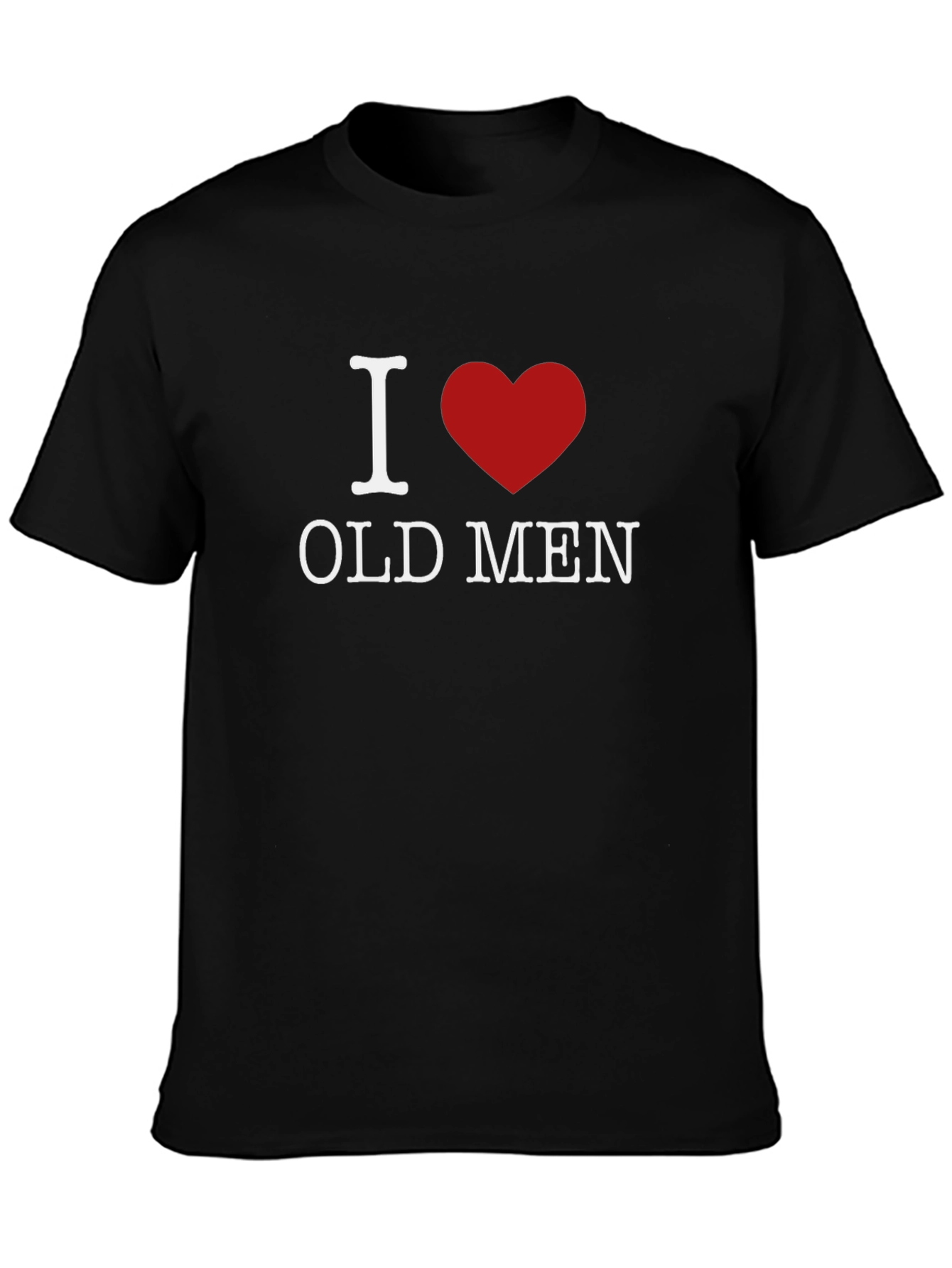 Black I Heart Old Men Graphic Tee view 3