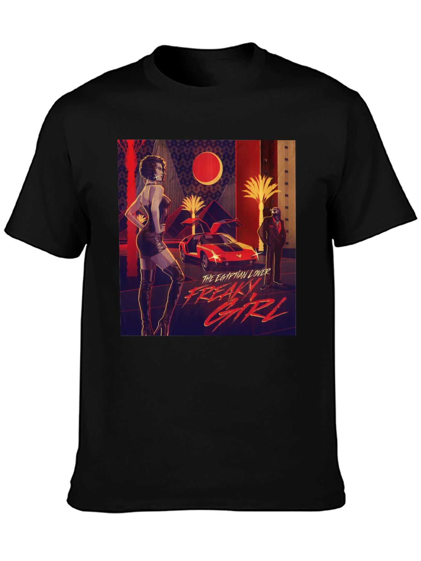 Black Egyptian Lover Freaky Girl Graphic T-Shirt view 3
