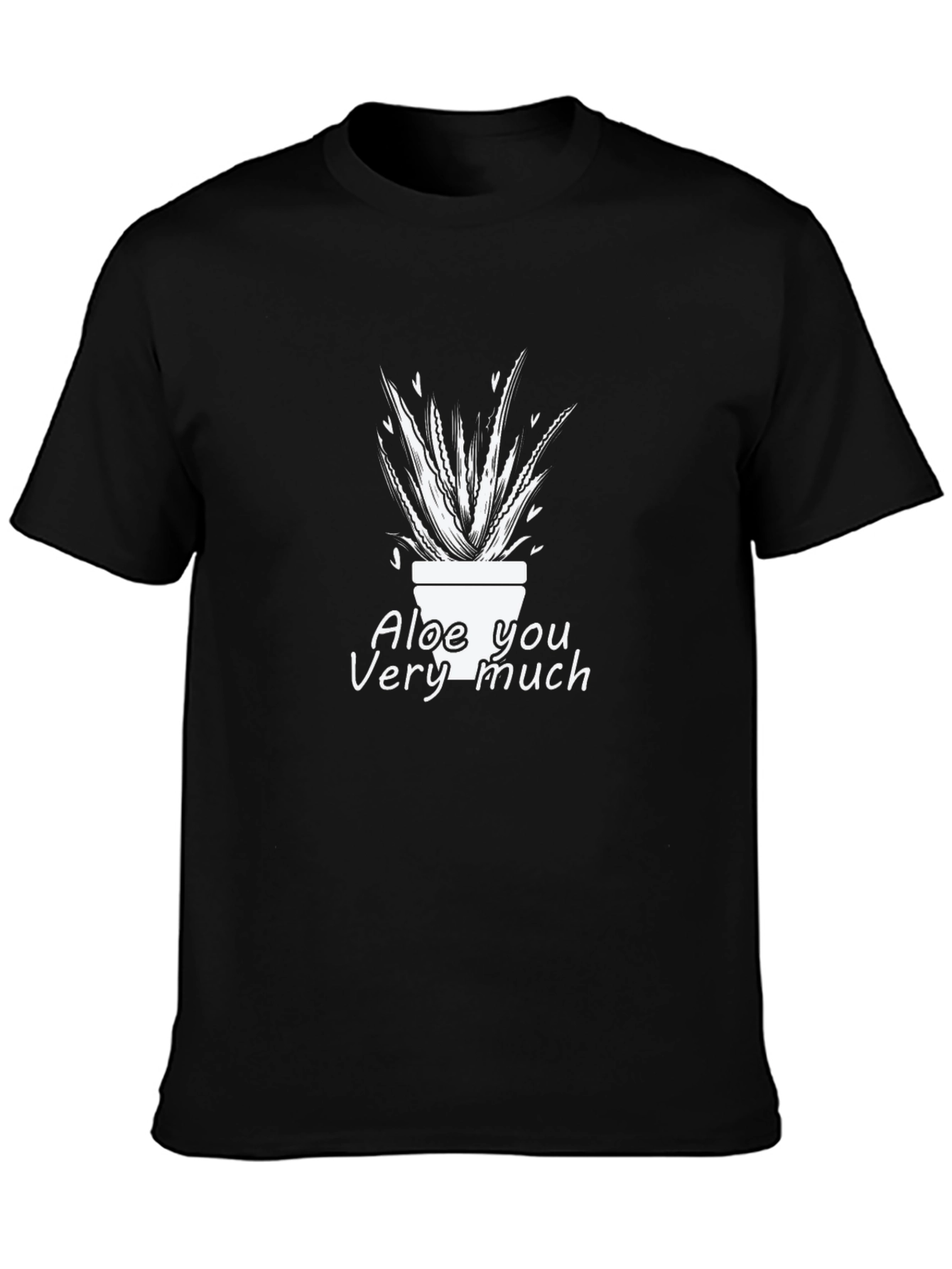 Black Aloe You Very Much Graphic T-Shirt view 3
