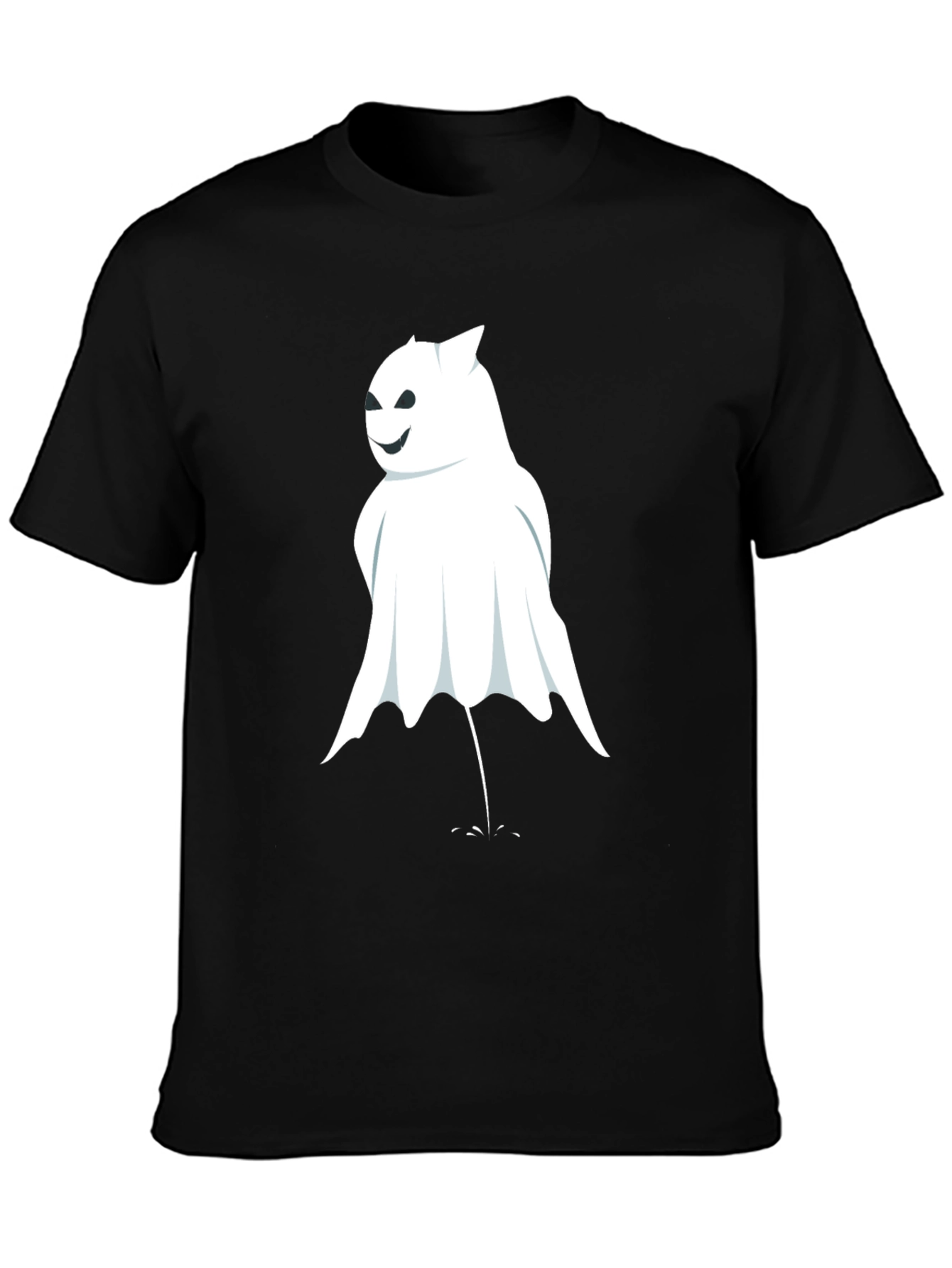 Black Ghostly Fun Black T-Shirt view 3