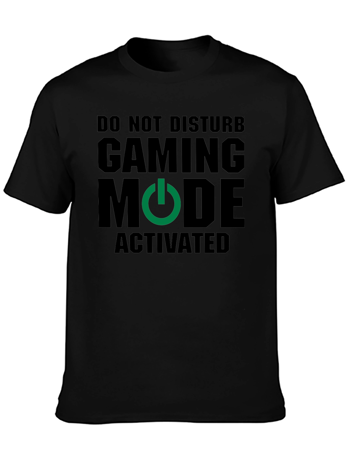 Black Gaming Mode Activated T-Shirt - Gamer Apparel view 3
