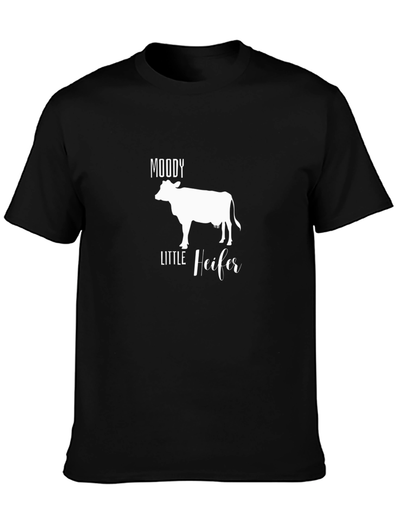 Black Moody Little Heifer Graphic Tee view 3