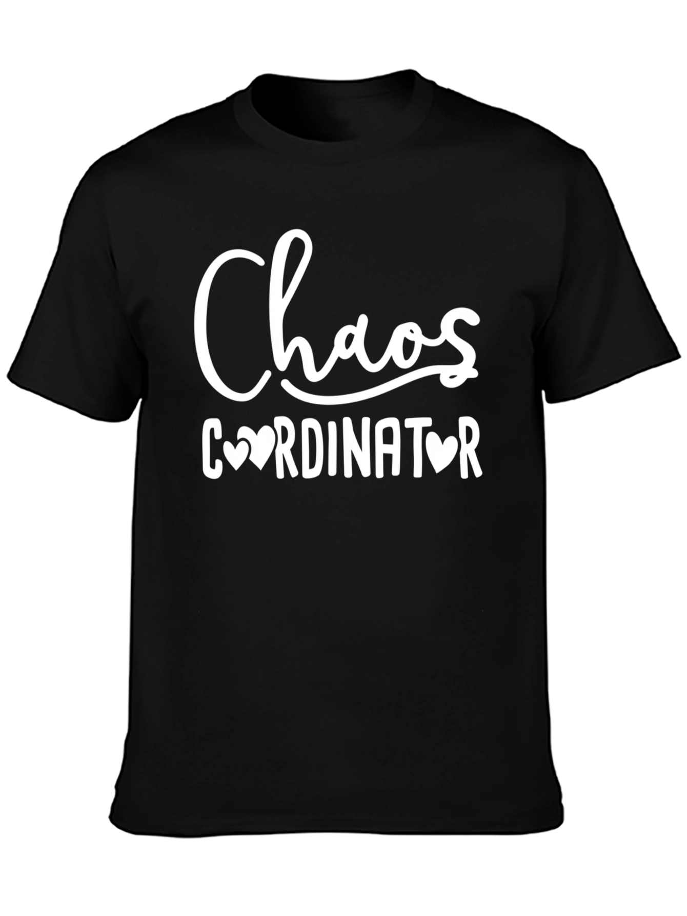 Black Chaos Coordinator Graphic Tee - Black T-Shirt view 3