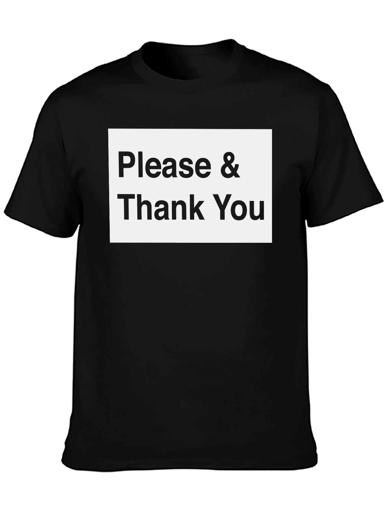 Black Please & Thank You Black T-Shirt view 3