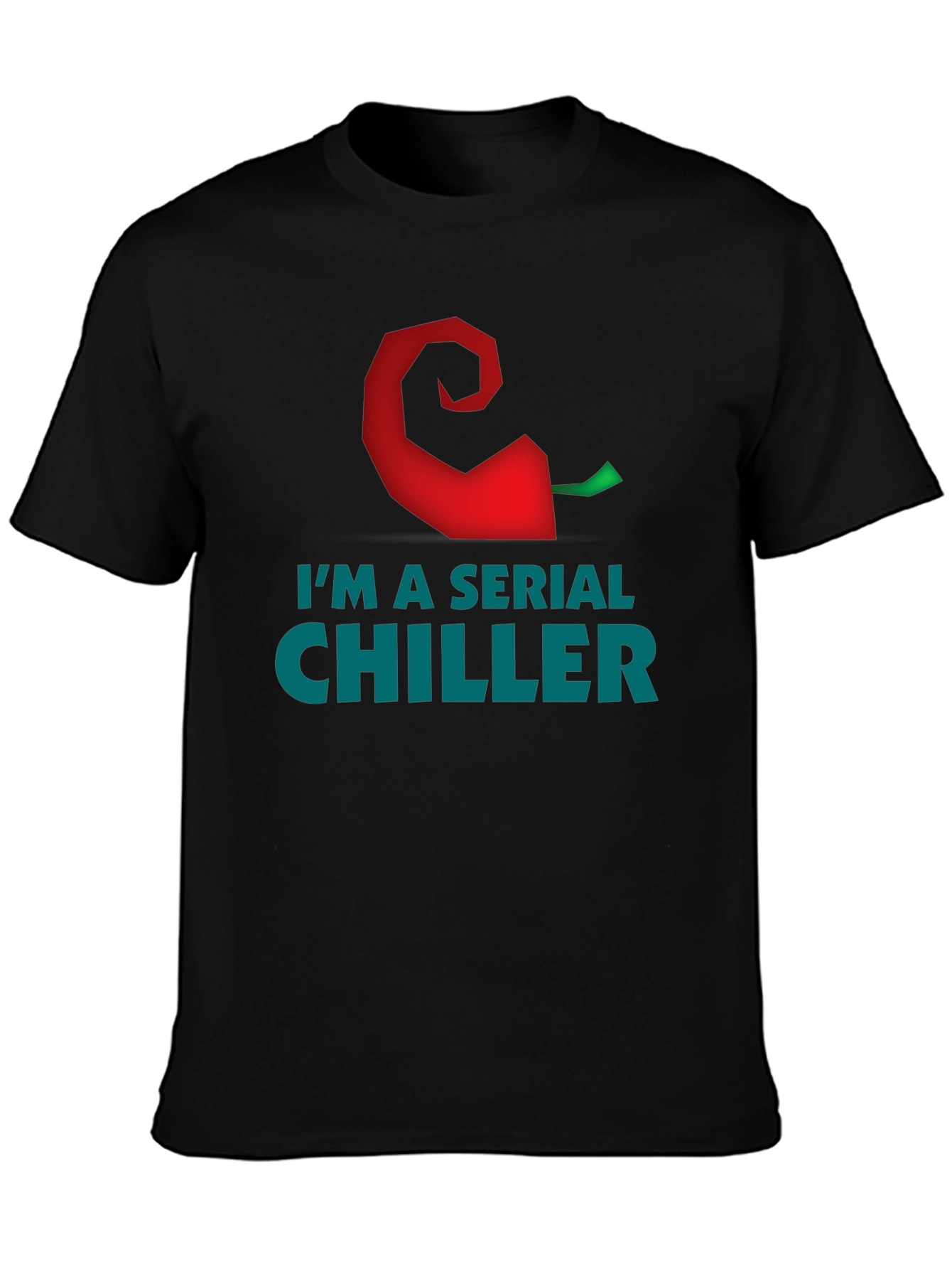 Black I'm a Serial Chiller Graphic T-Shirt view 3