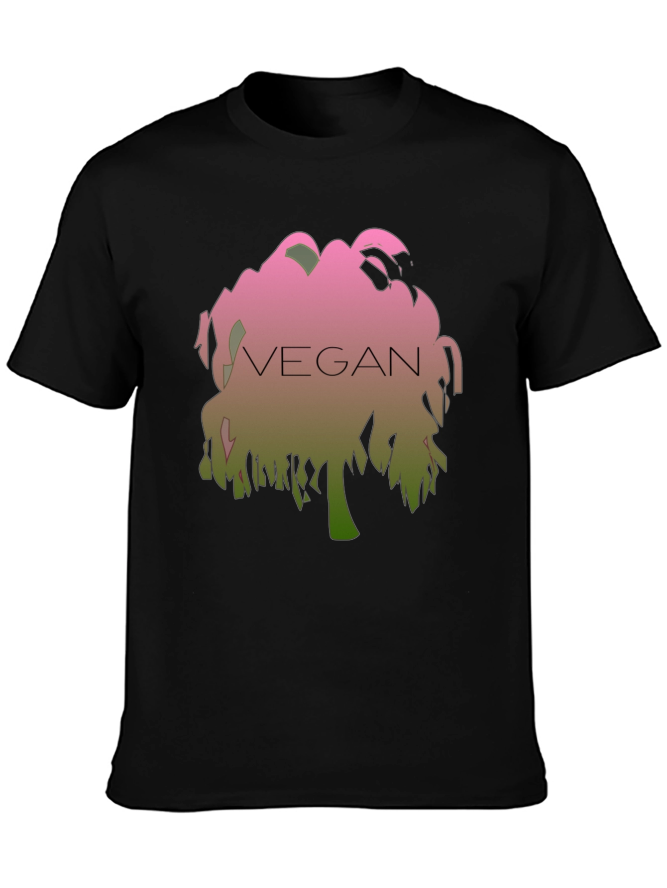 Black Vegan Graphic T-Shirt - Stylish and Comfortable view 3