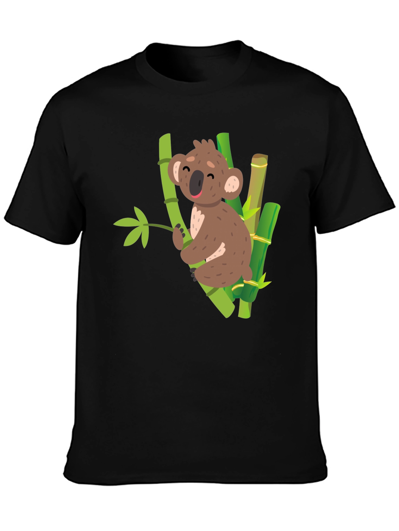 Black Koala Bamboo T-Shirt - Cute & Comfortable view 3